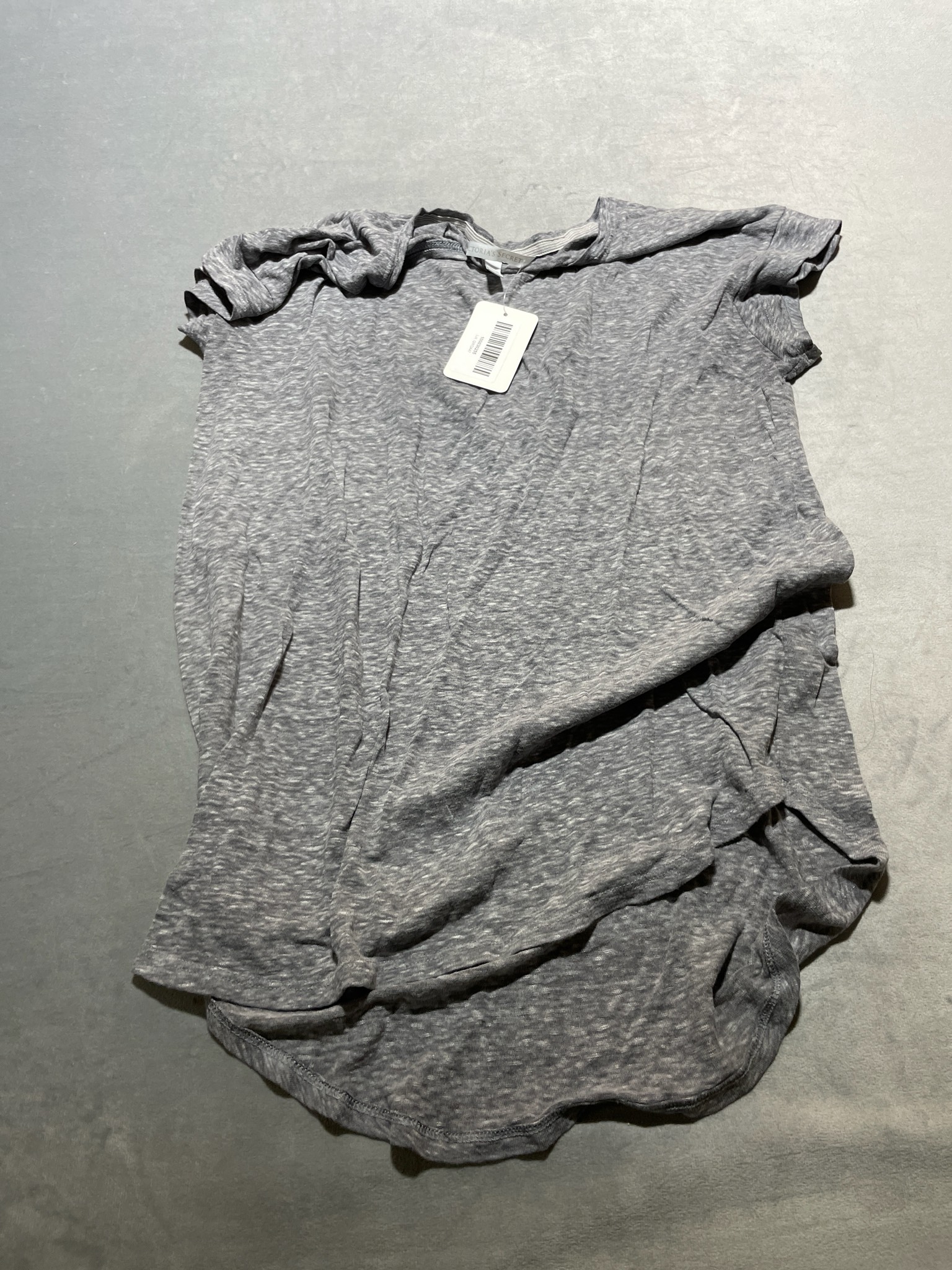 Victoria's Secret Light Heather Gray Knit T-Shirt