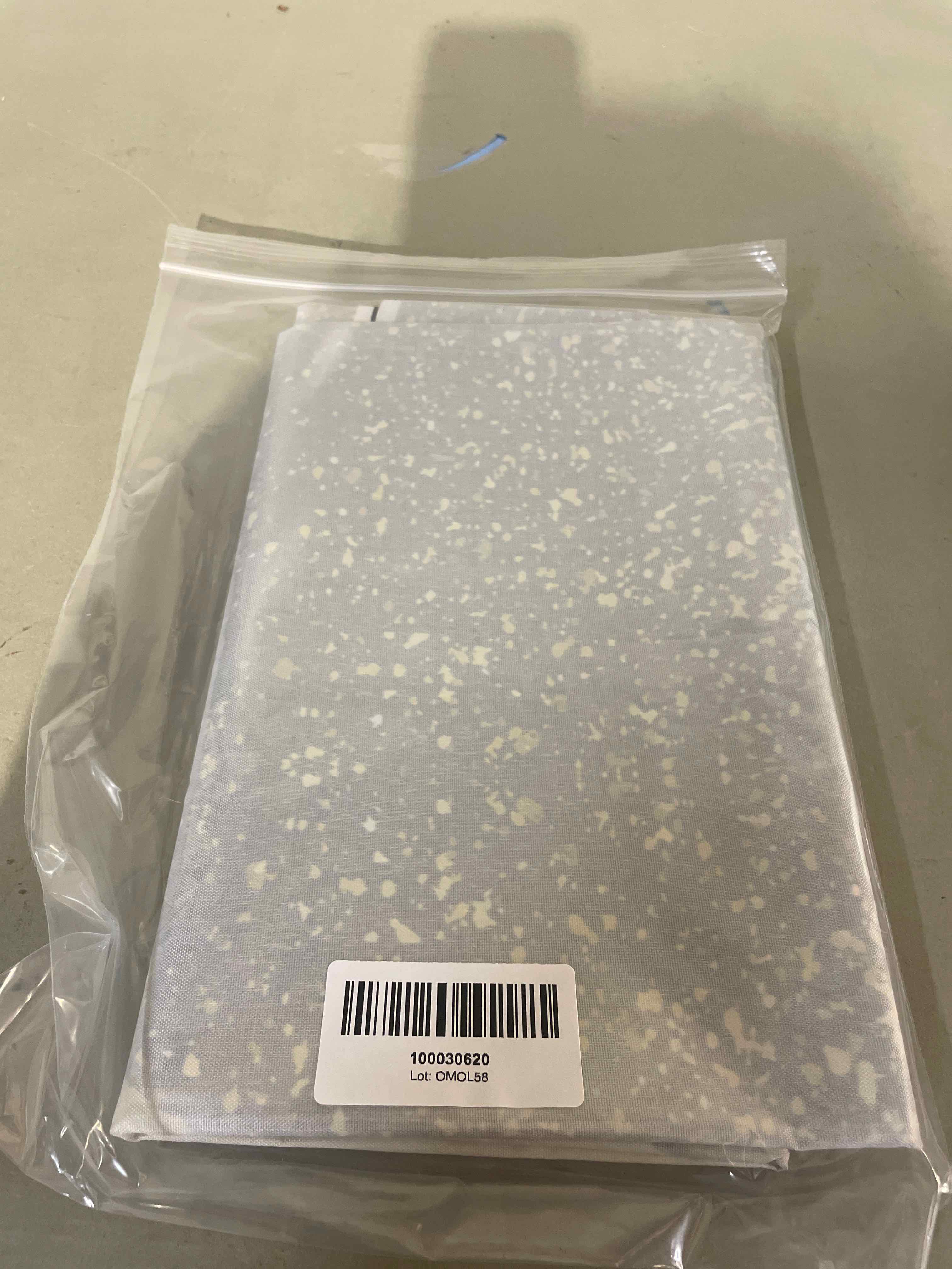 Light Blue White Speckled Fabric