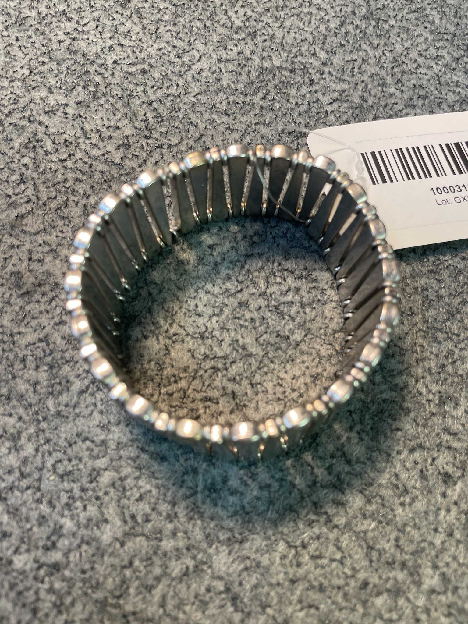 Silver-colored Stretchy Bracelet