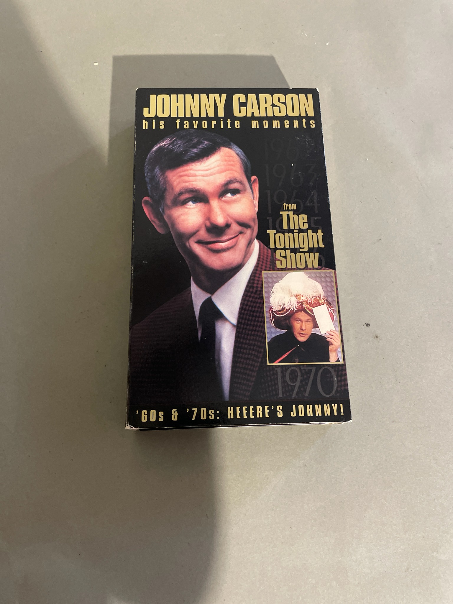 Johnny Carson Black VHS Tape