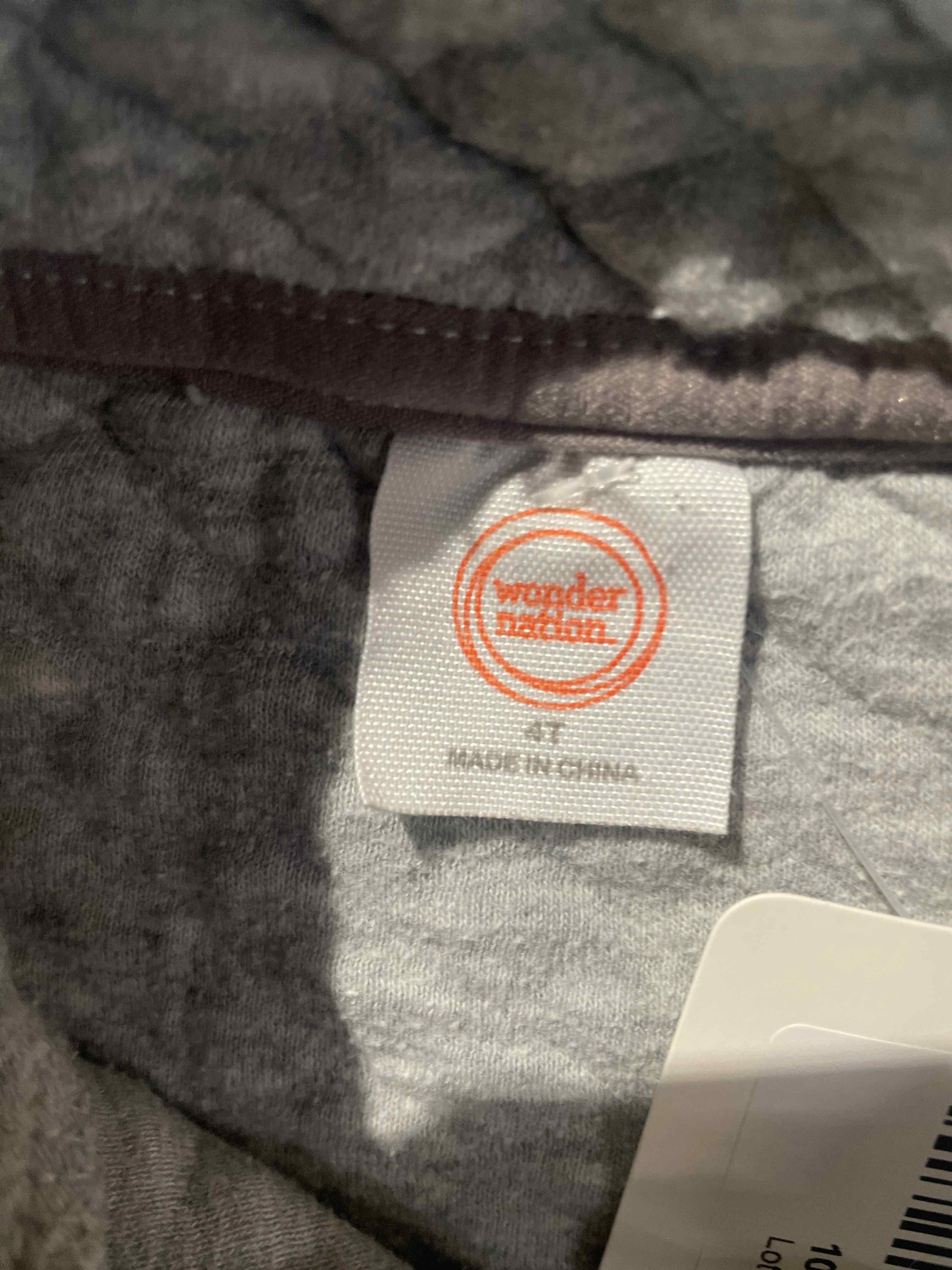 wonder nation Gray Quilted Pullover Jacket Size 4T