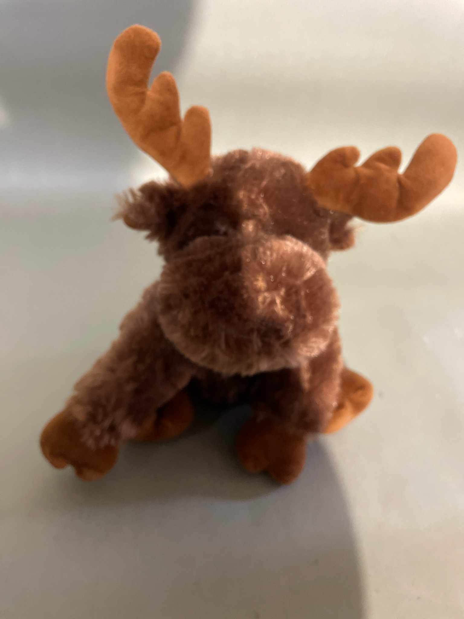 Brown Plush Moose Toy