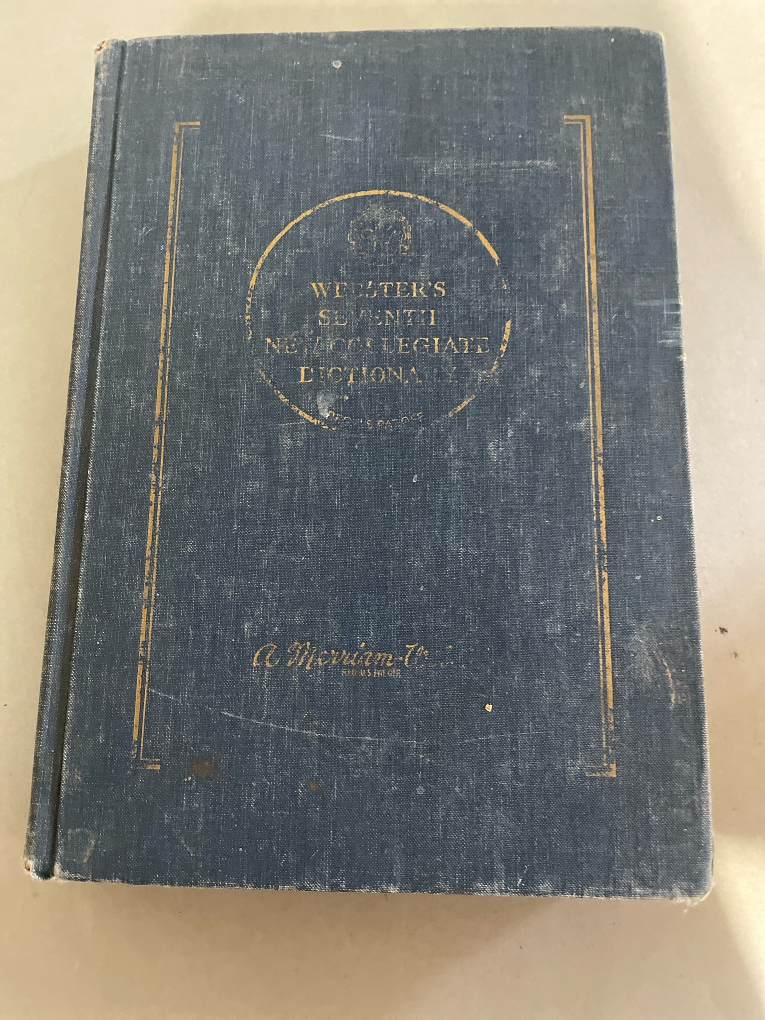 Merriam-Webster Blue Hardcover Dictionary
