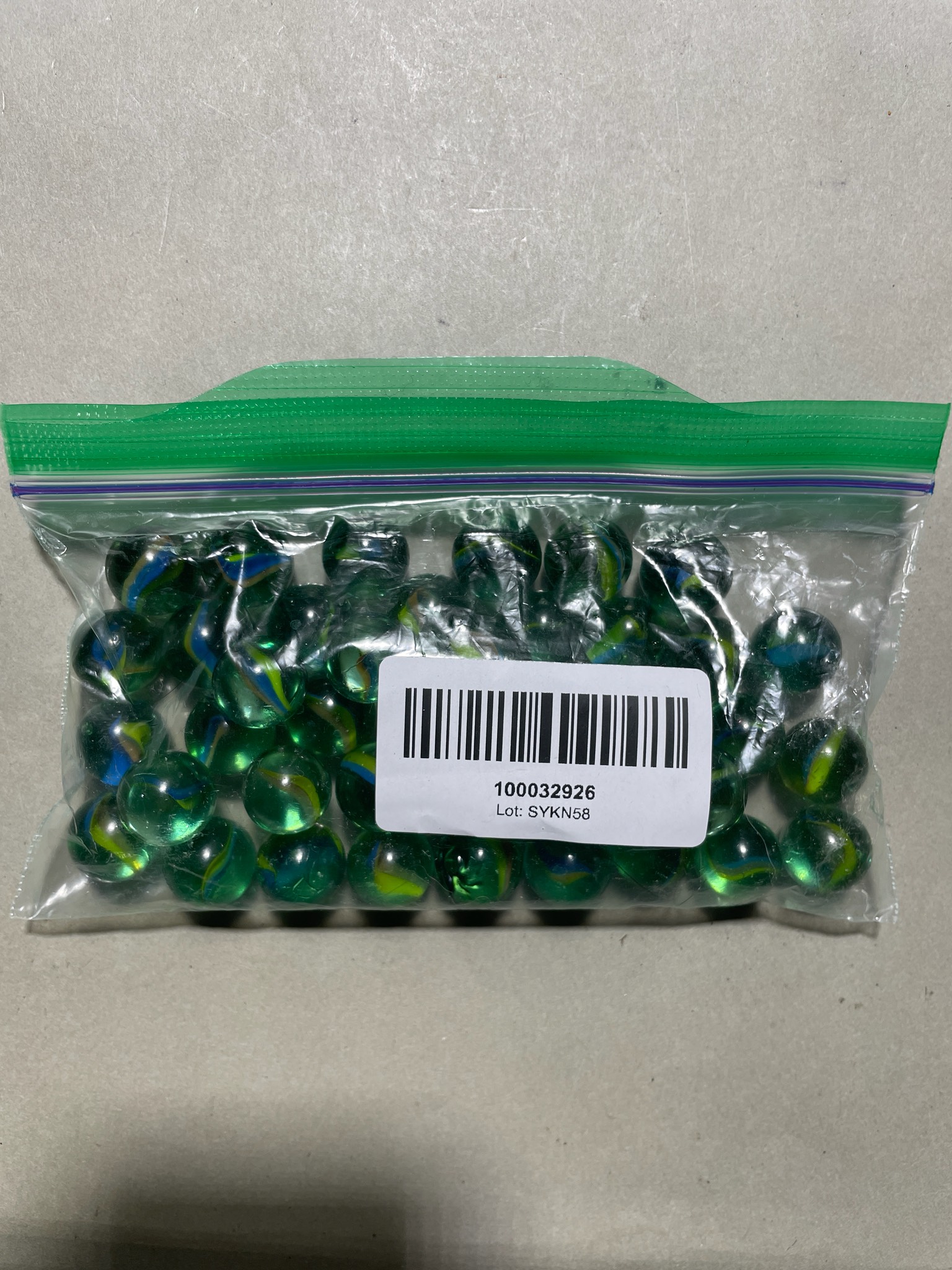 Green Yellow Marbles