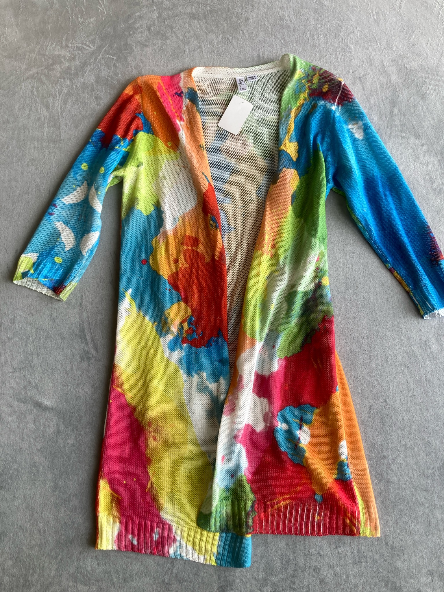 Elyz Clothing Colorful Lightweight Cardigan Size L/XL