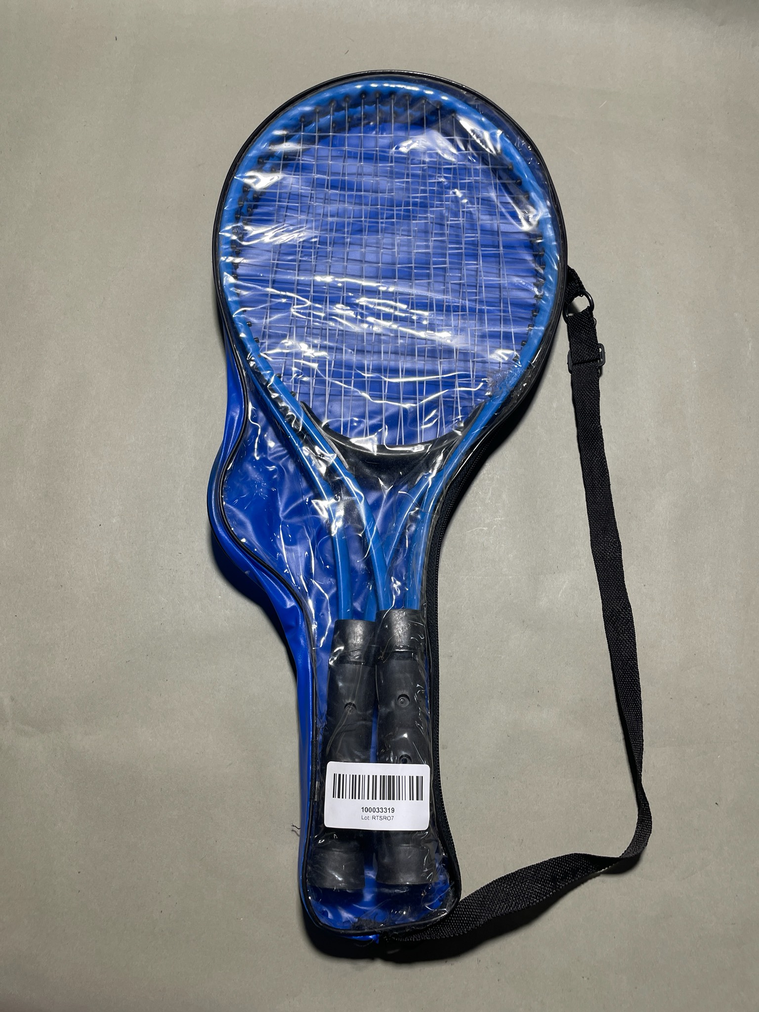 Blue Black Tennis Racket