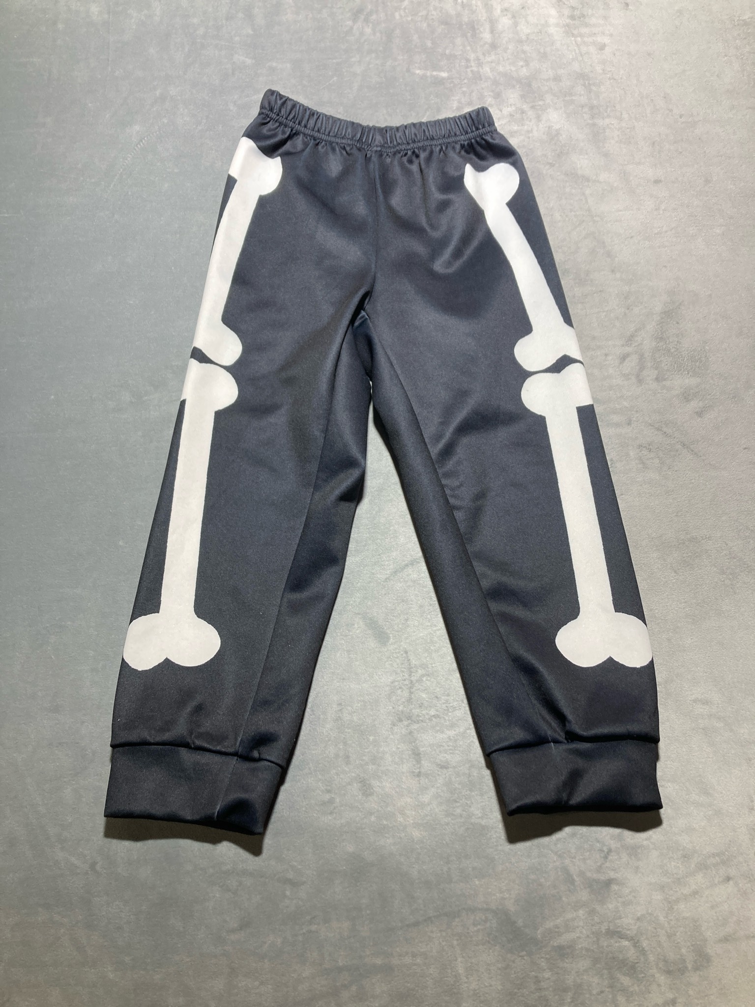Black Graphic Sweatpants Size 7/8