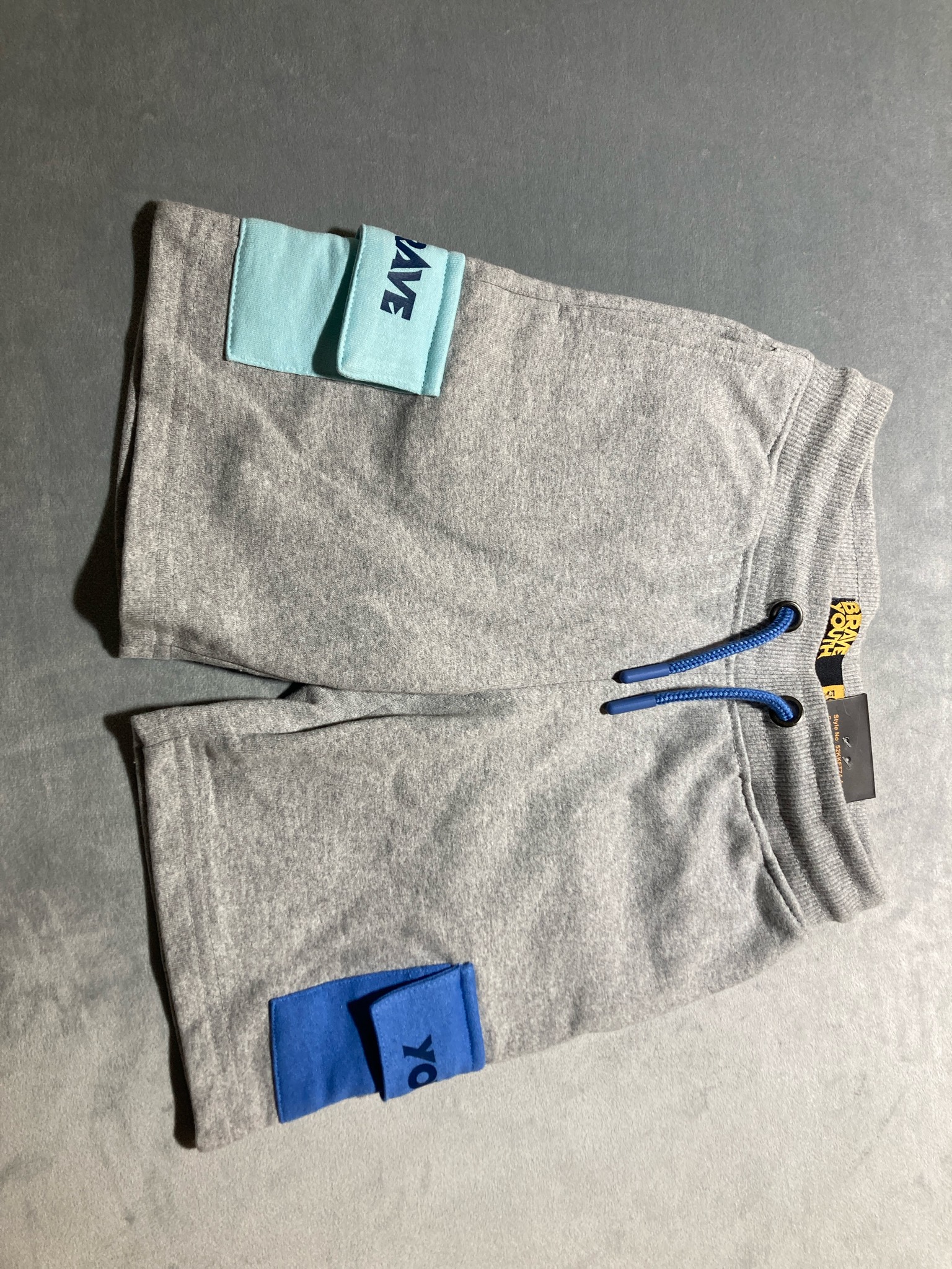 Brave Youth gray cotton blend lounge shorts size 5 NWT