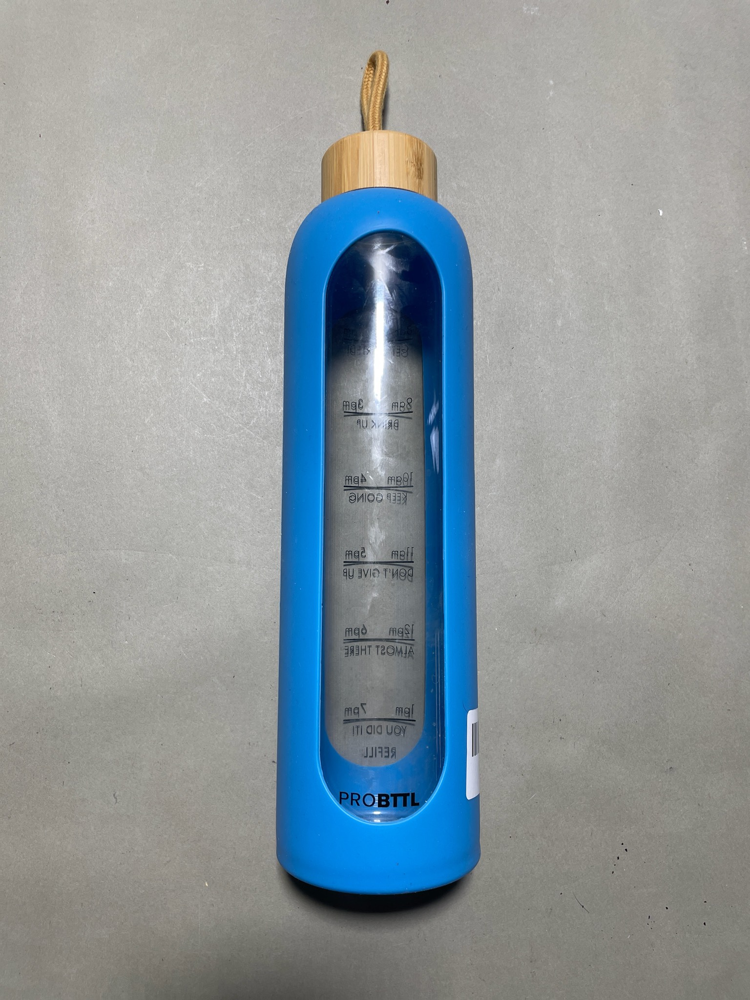 PROBTL Blue Motivational Water Bottle