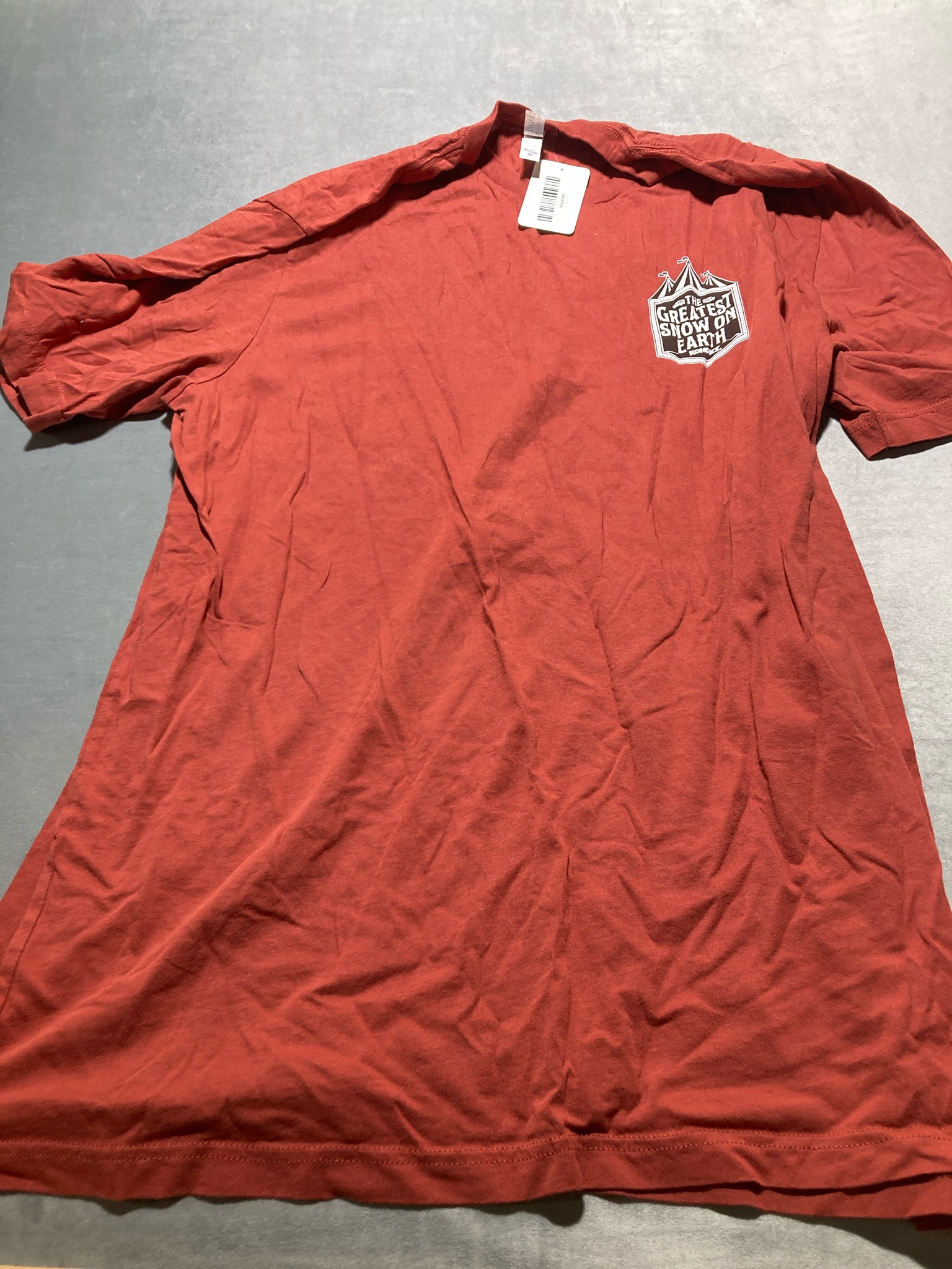 Canvas red cotton graphic t shirt