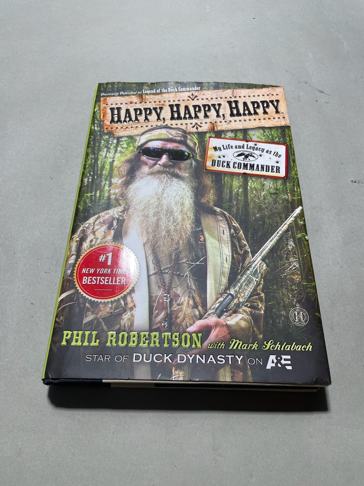 Green Hardcover Biography Book