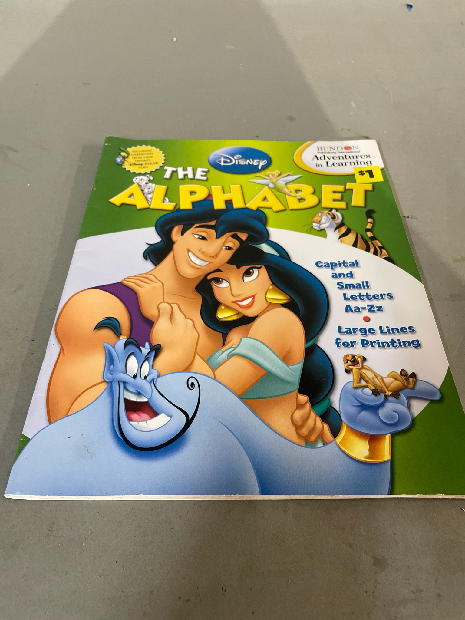 Disney Green Alphabet Workbook