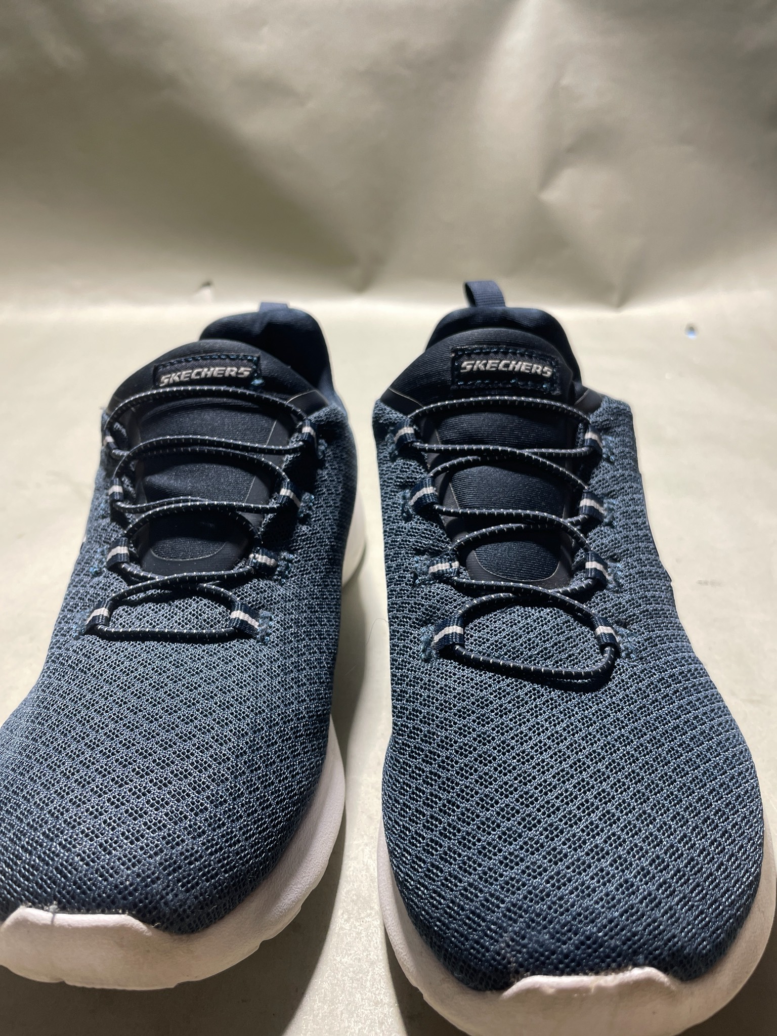 Skechers Blue Mesh Low-Top Sneakers