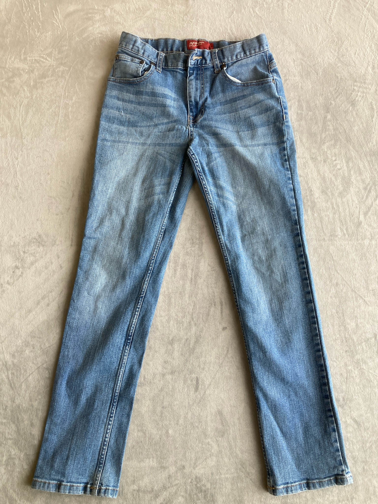 CALI Blue Light Wash Straight Leg Jeans