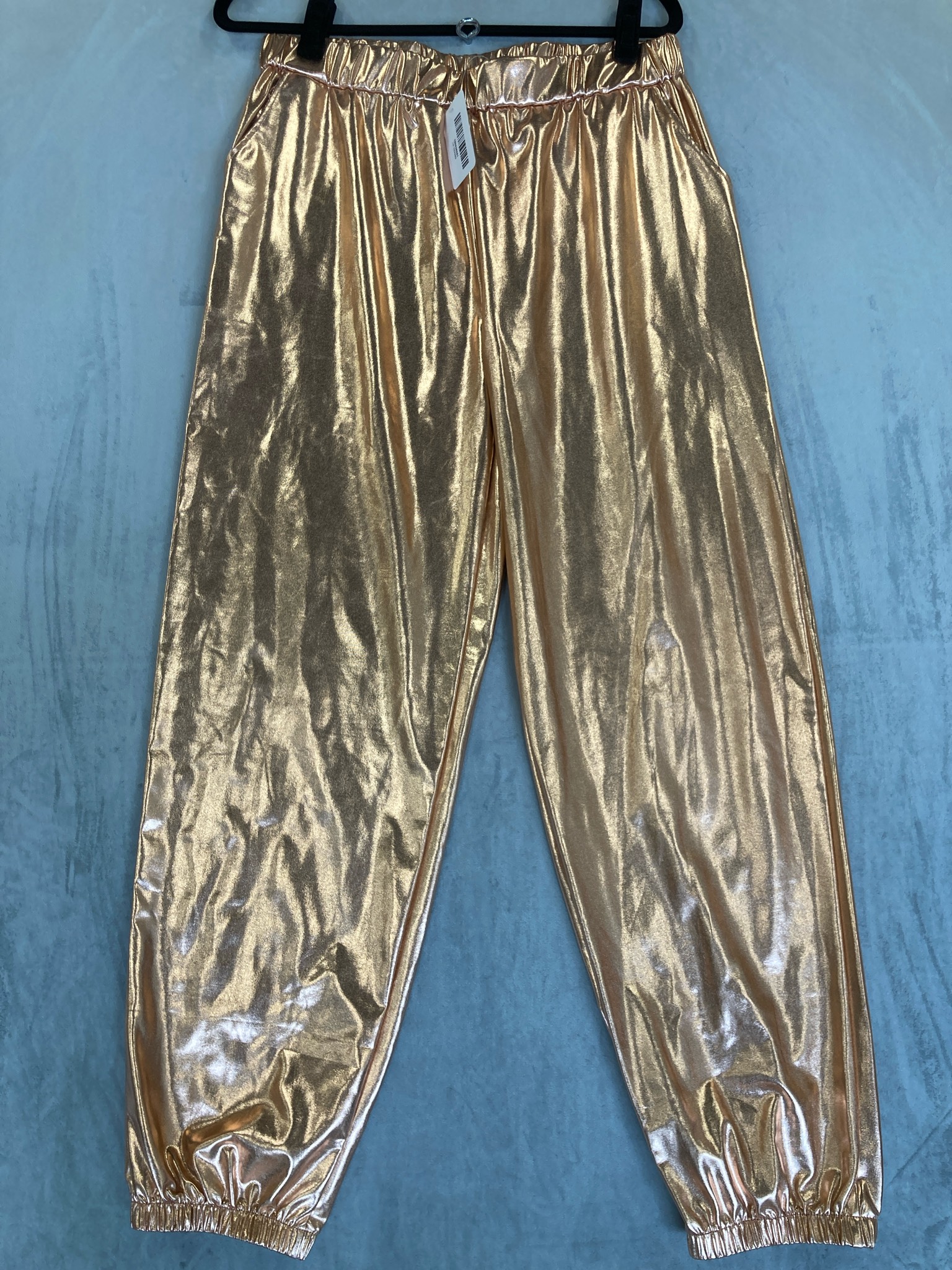 Gold Shiny Metallic Pants 