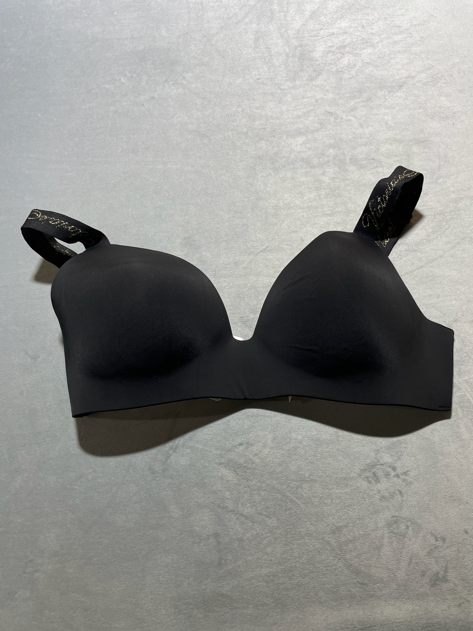 Victoria's Secret Black Synthetic Longline Plunge Bra