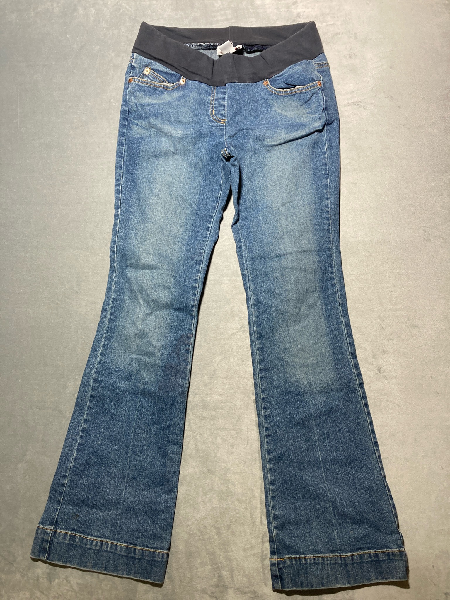 Two Hearts Medium Blue Denim Maternity Jeans Size S