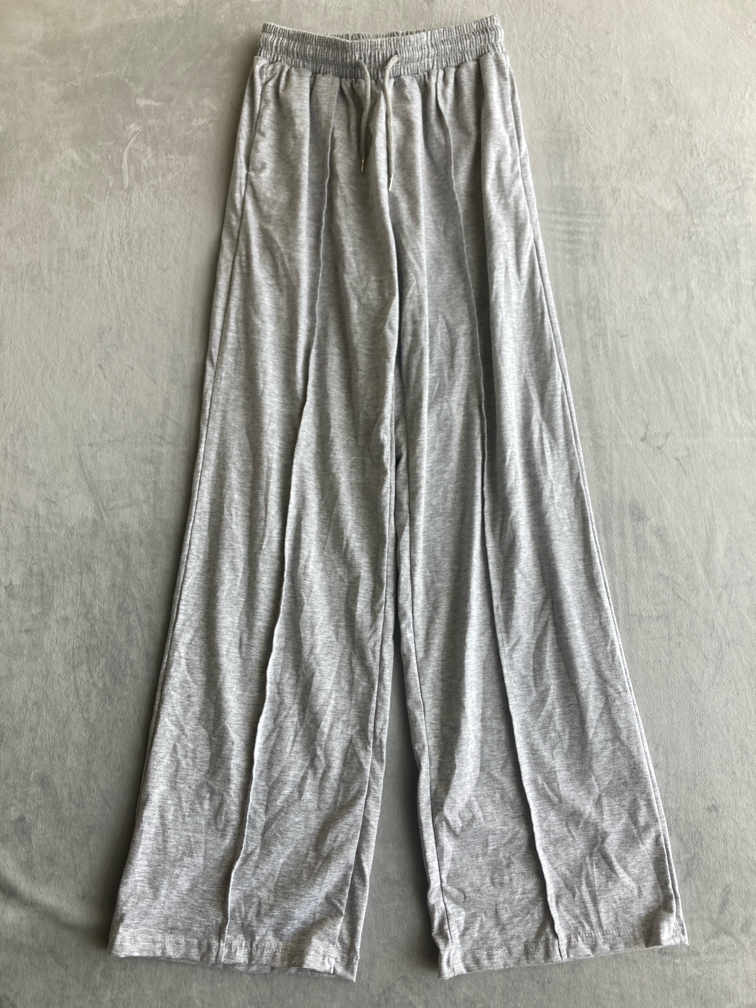 Light Heather Gray Jersey Knit Lounge Pants Size S