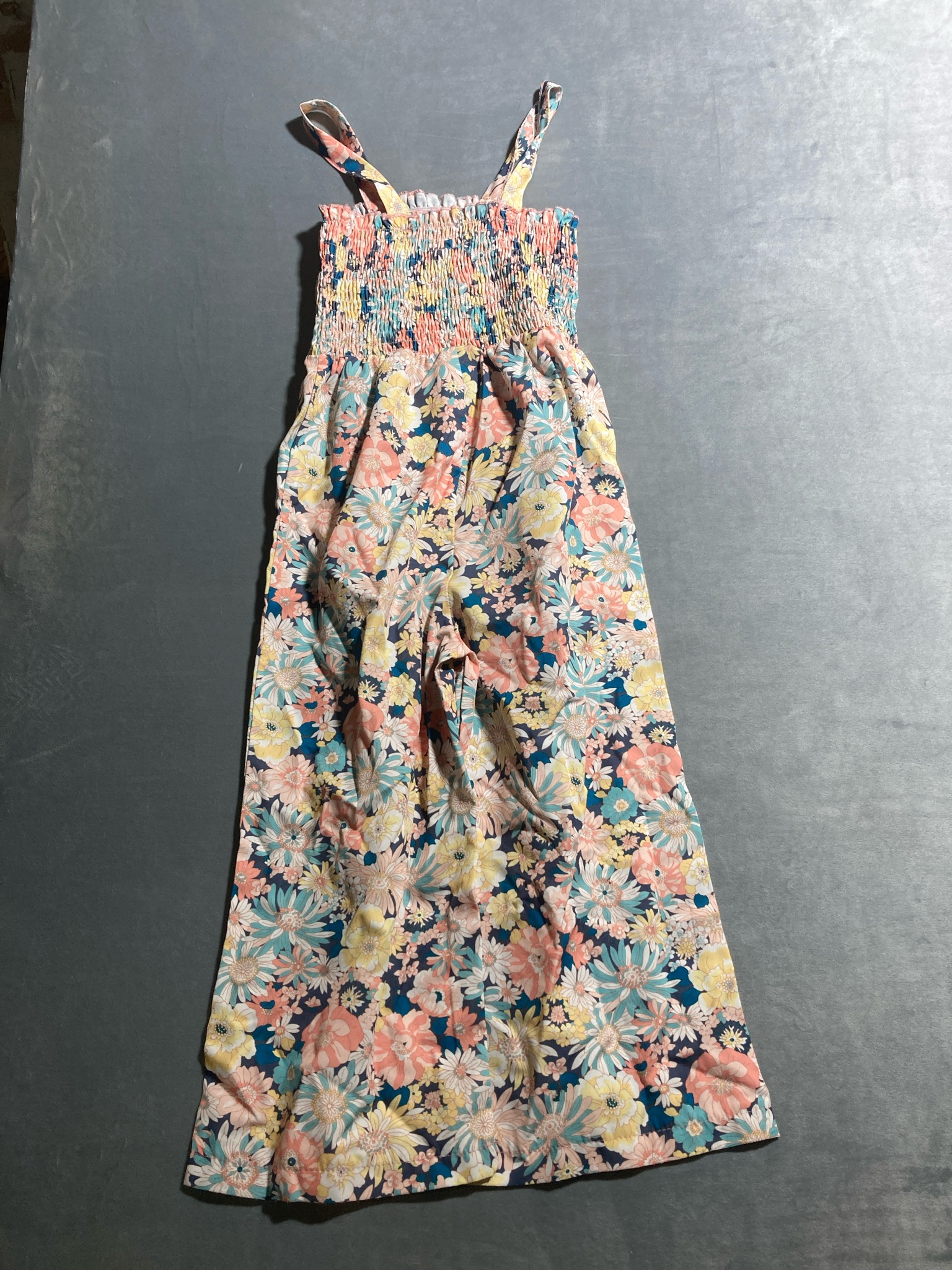 Multi color floral romper