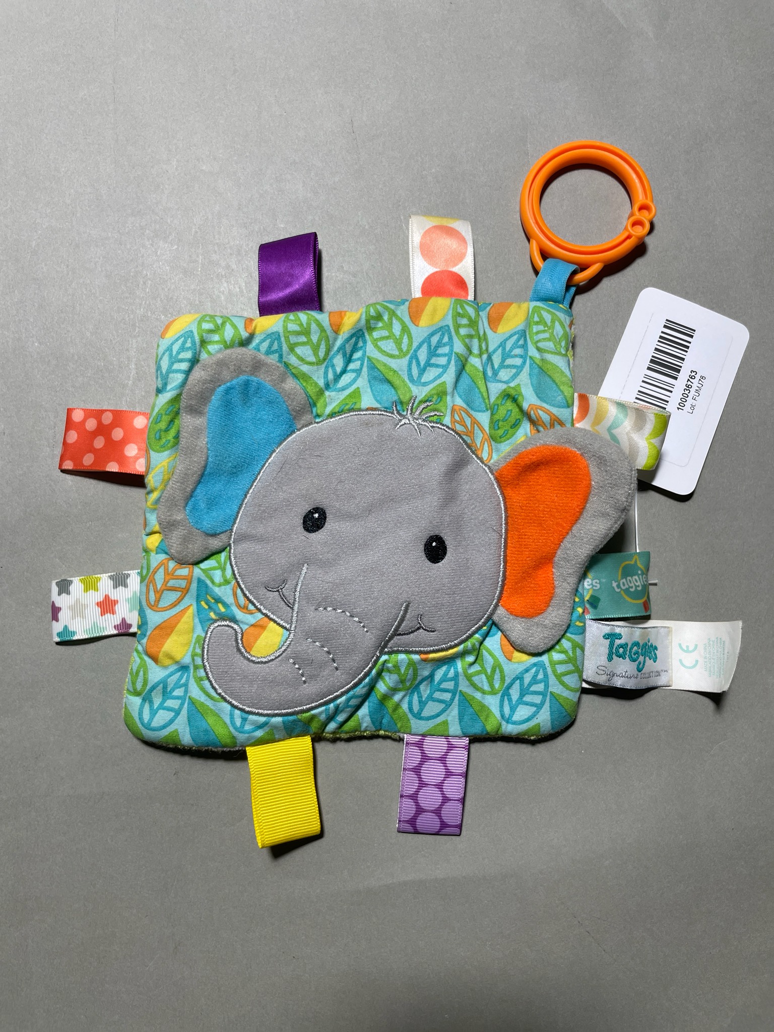 Taggies Colorful Soft Tag Blanket