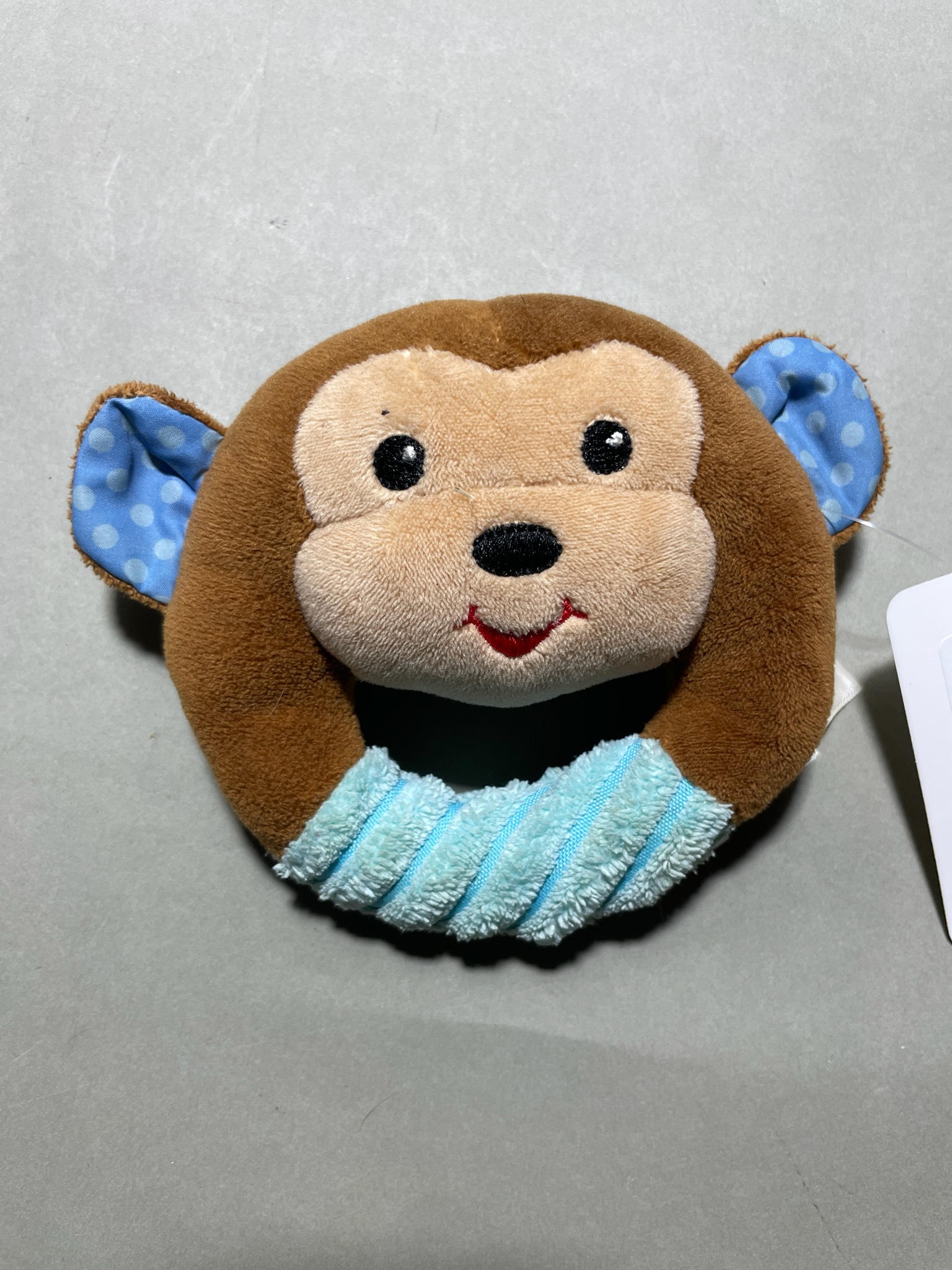 Brown Plush Ring-Shaped Monkey Toy