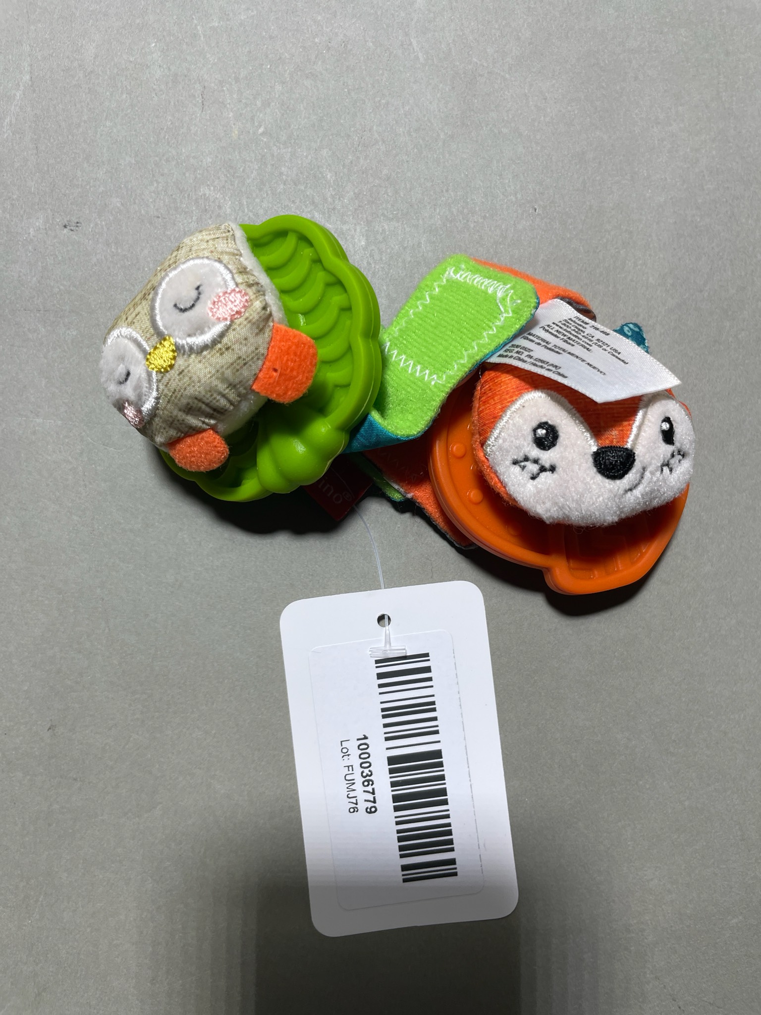 Koolaburra by UGG Colorful Plush Teething Toy