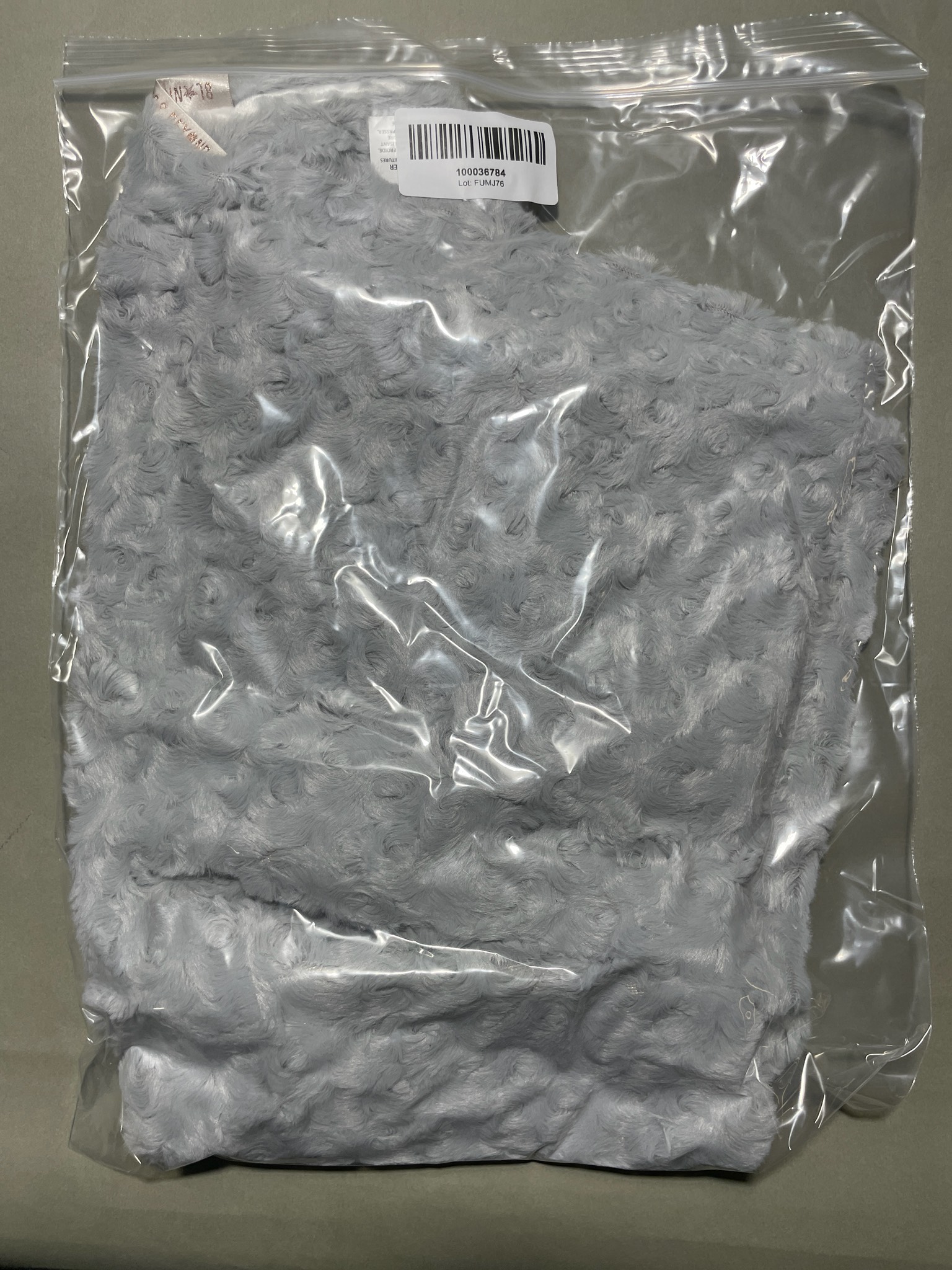 Gray Fuzzy Blanket