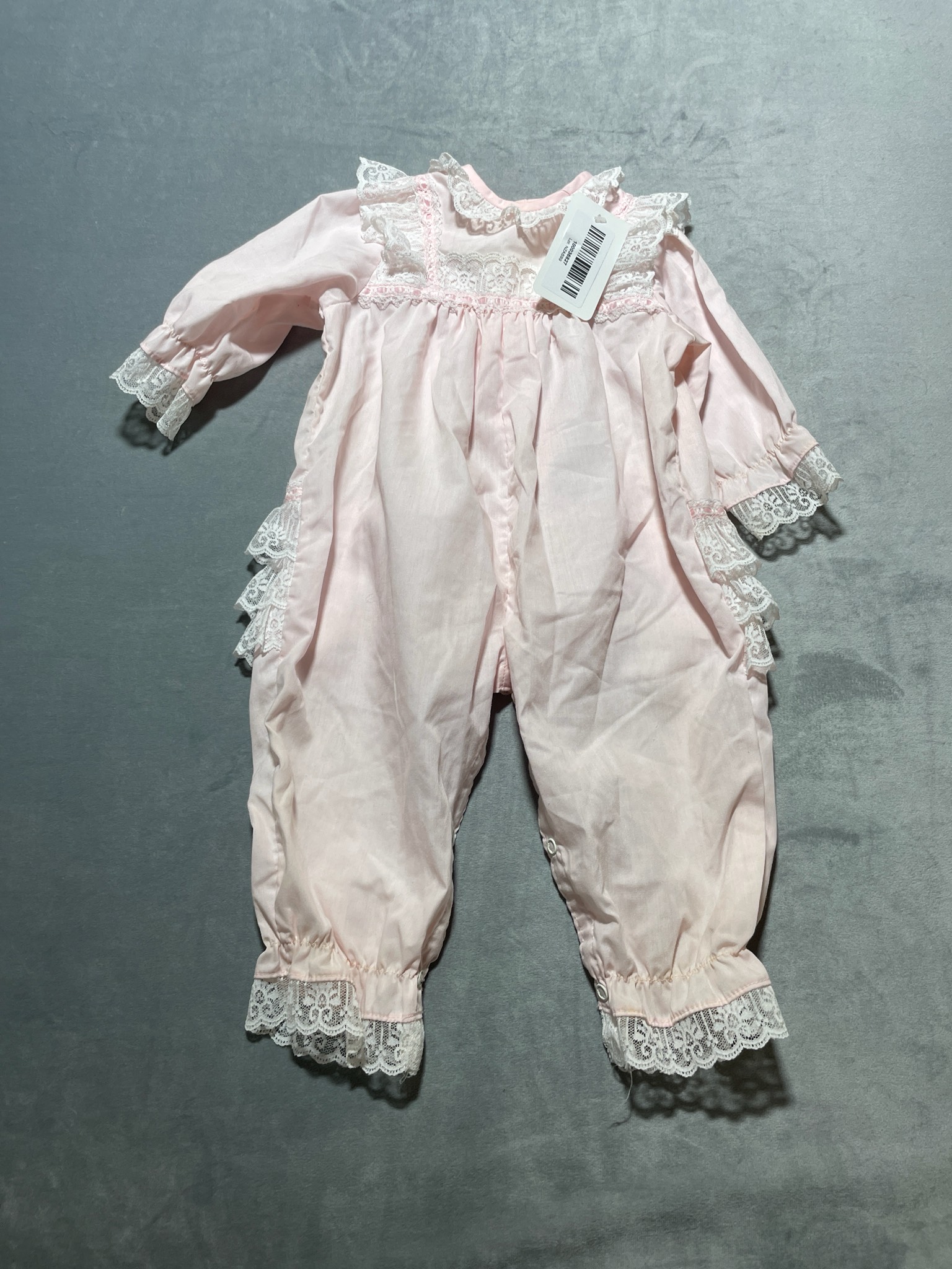 Cake Over Pink Cotton Blend Romper Size 6 MOS