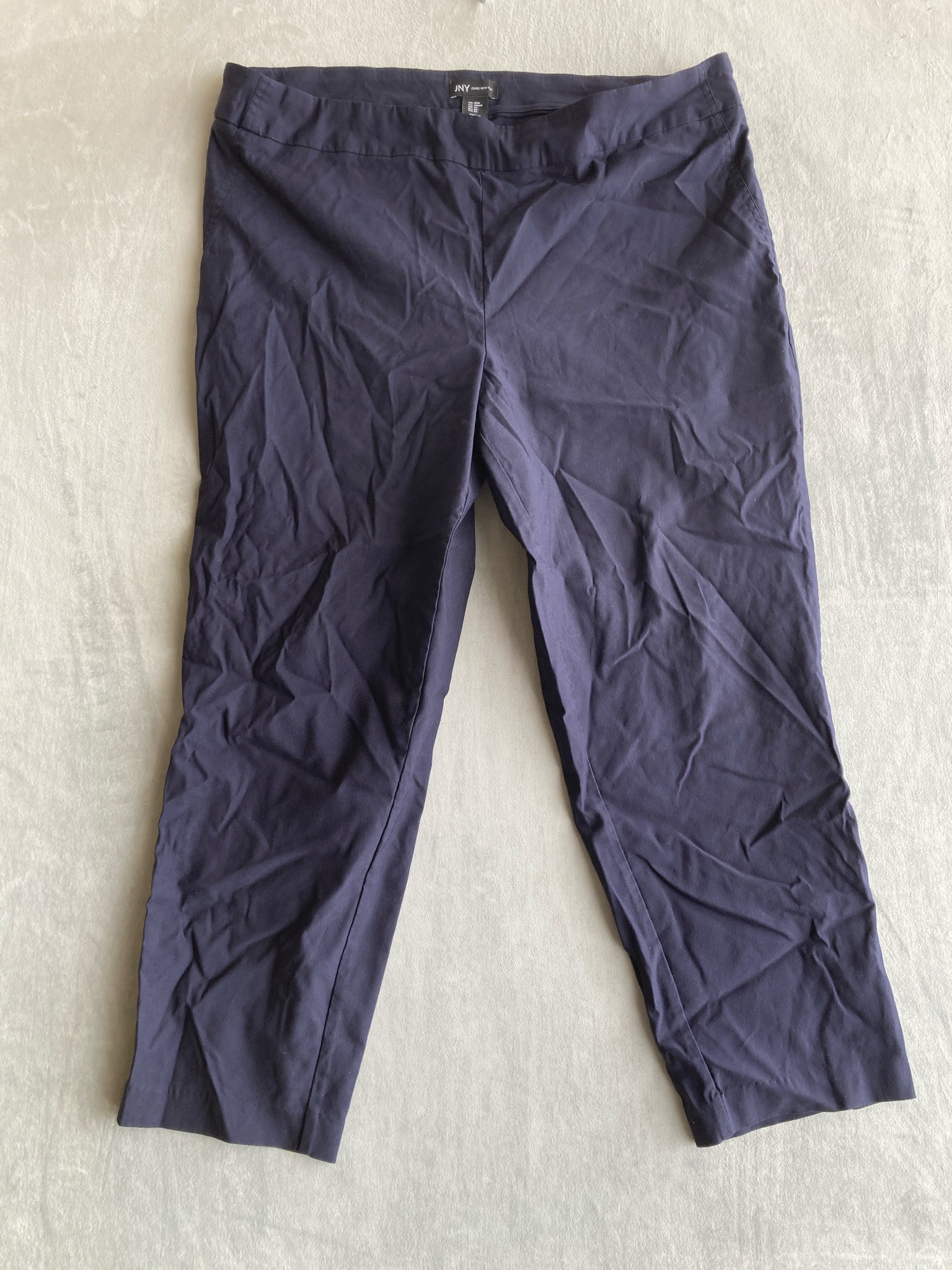 Jones New York Navy Cropped Pants Size 20W