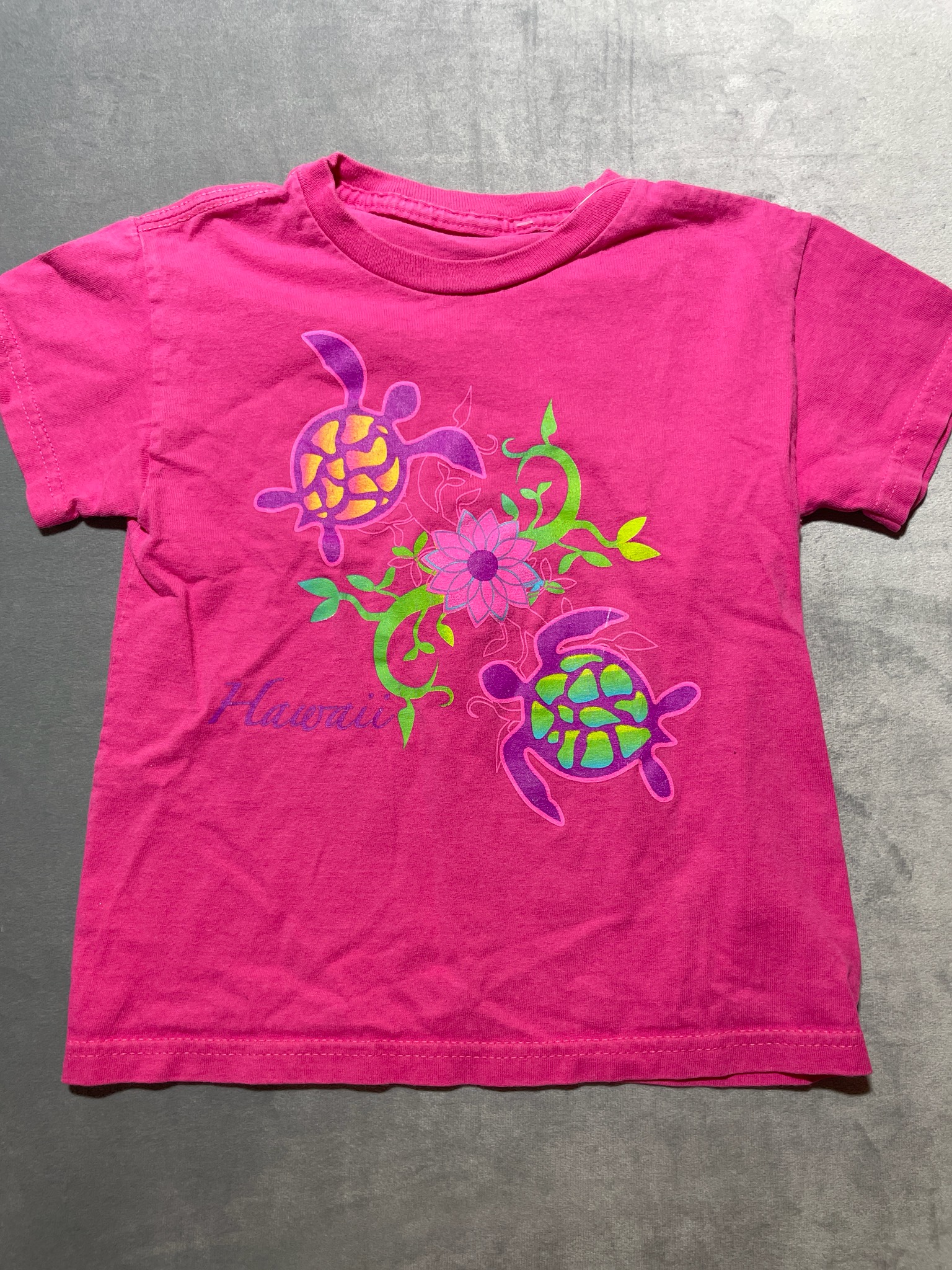 Pink graphic cotton t shirt size XS