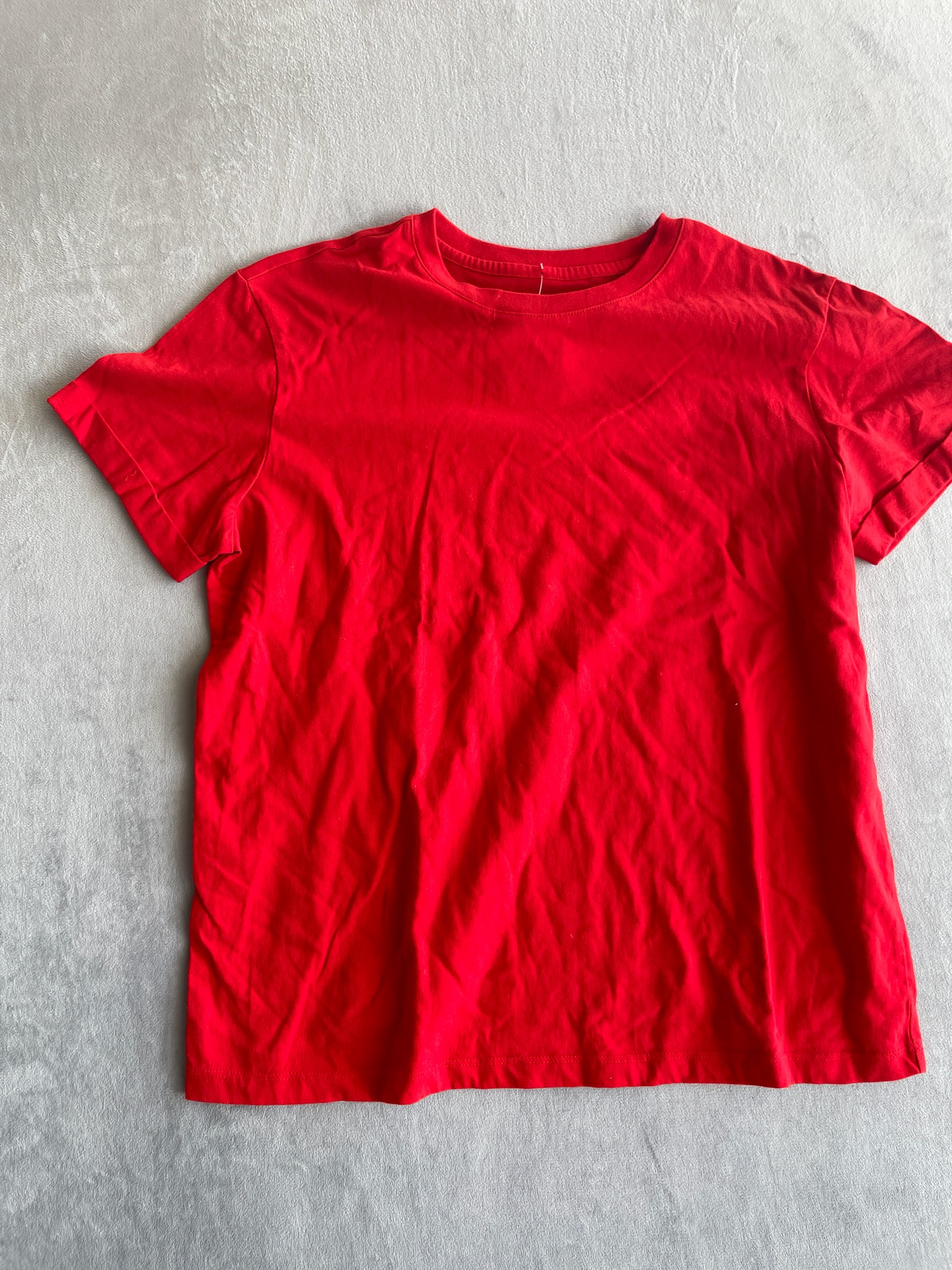 Forever 21 Red Knit Jersey T-Shirt Size S