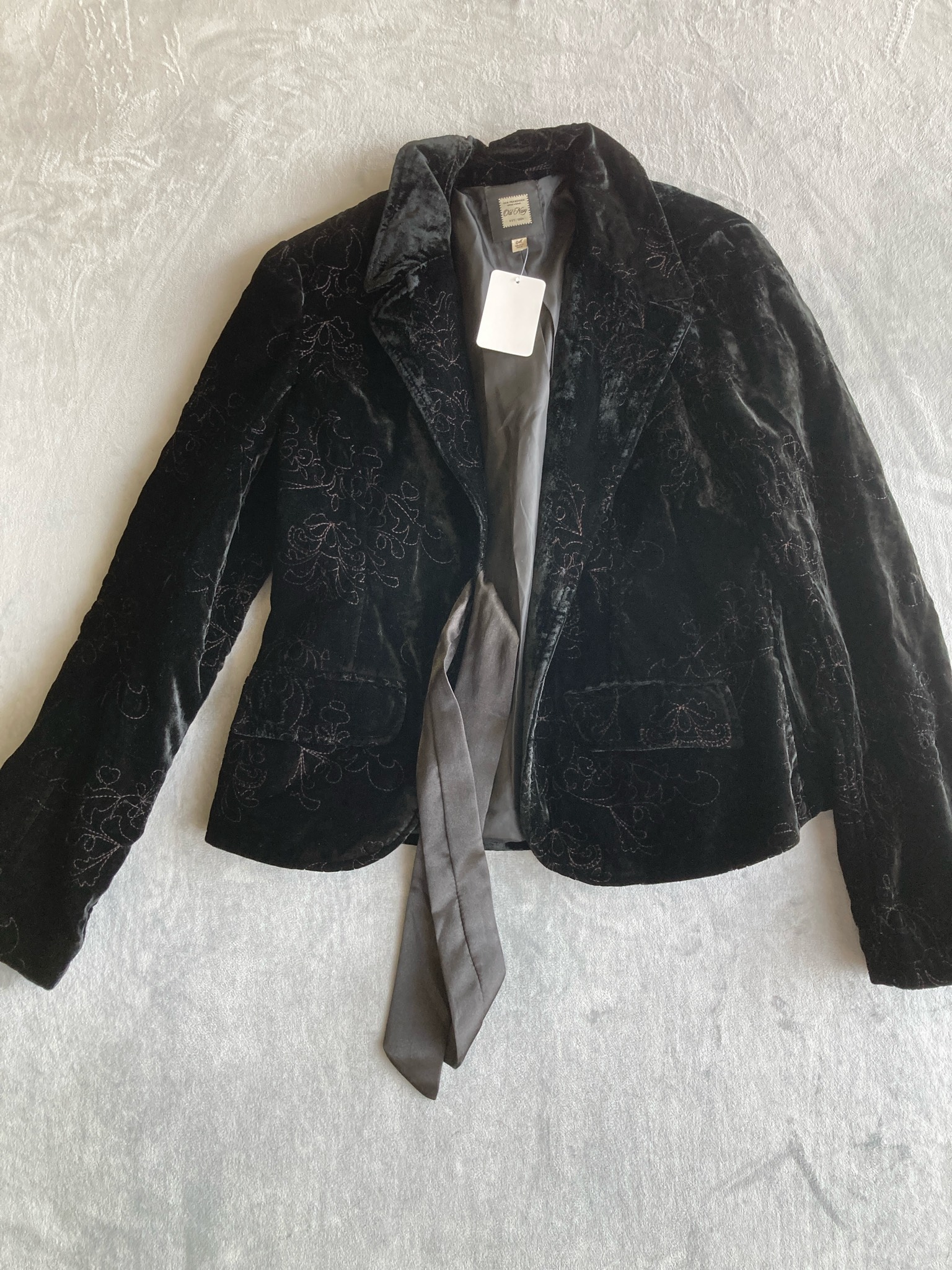 Old Navy Black Velvet Jacket