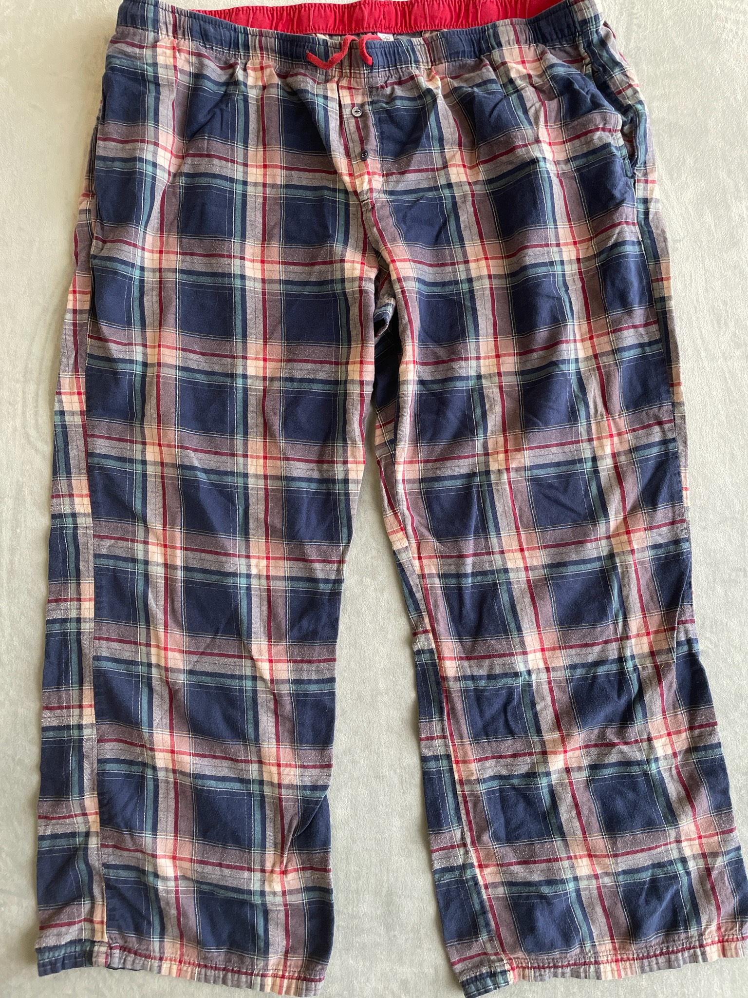 GILLIGAN & OMALLEY Blue Red Plaid Pants Size XXL
