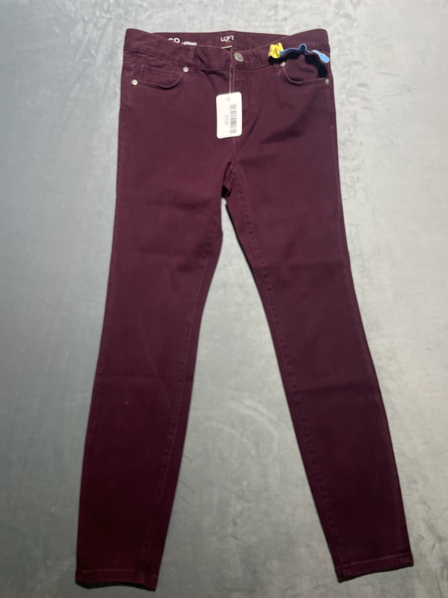 Loft Burgundy Skinny Pants