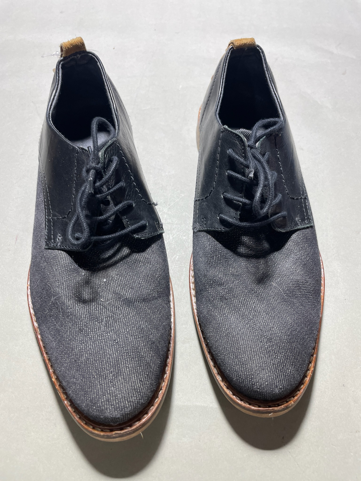 Lavorazione Artigianale black and gray dress shoes size 8