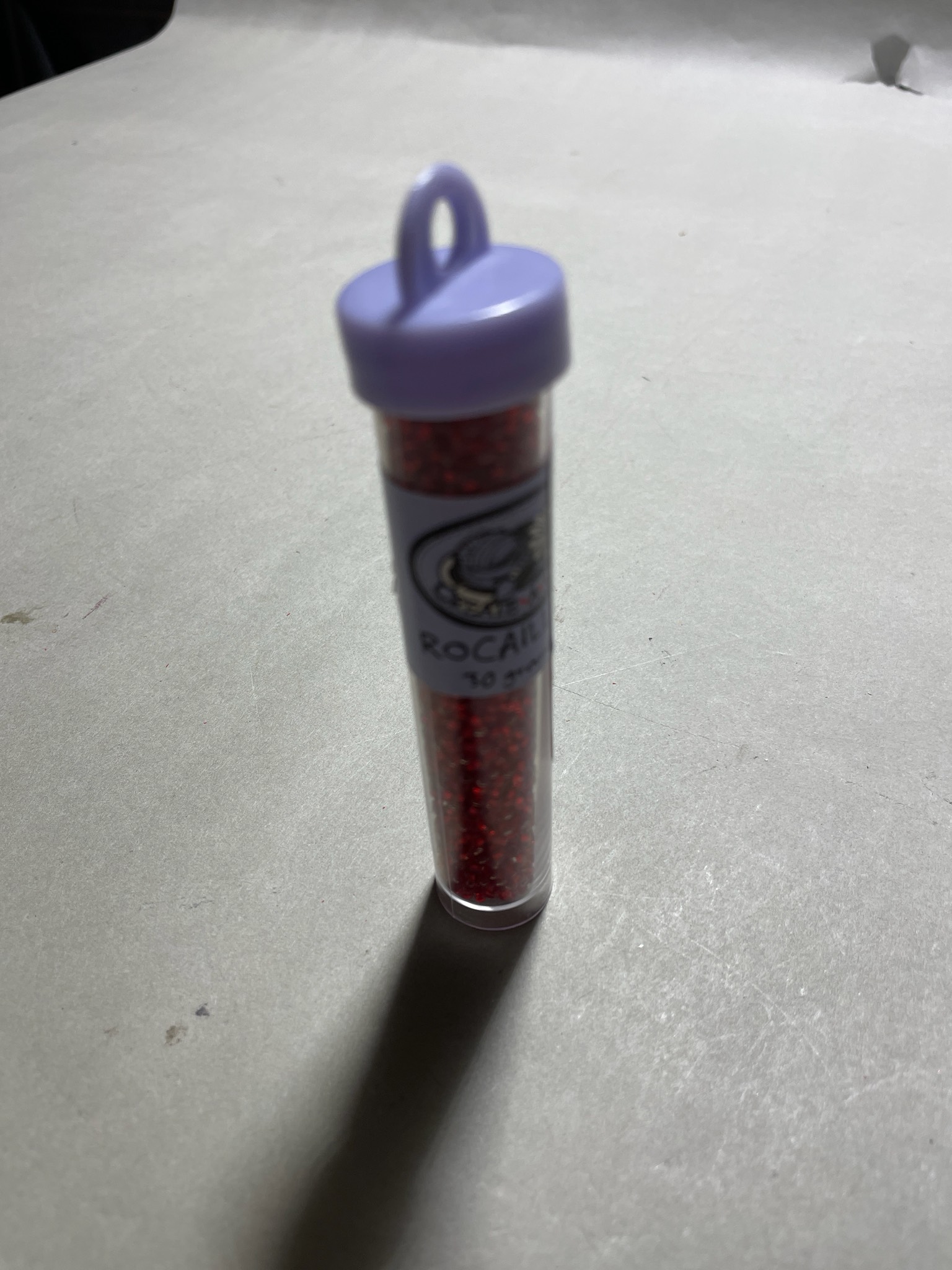 CREATE YOUR ART Red Beads Tube Size 30 grams