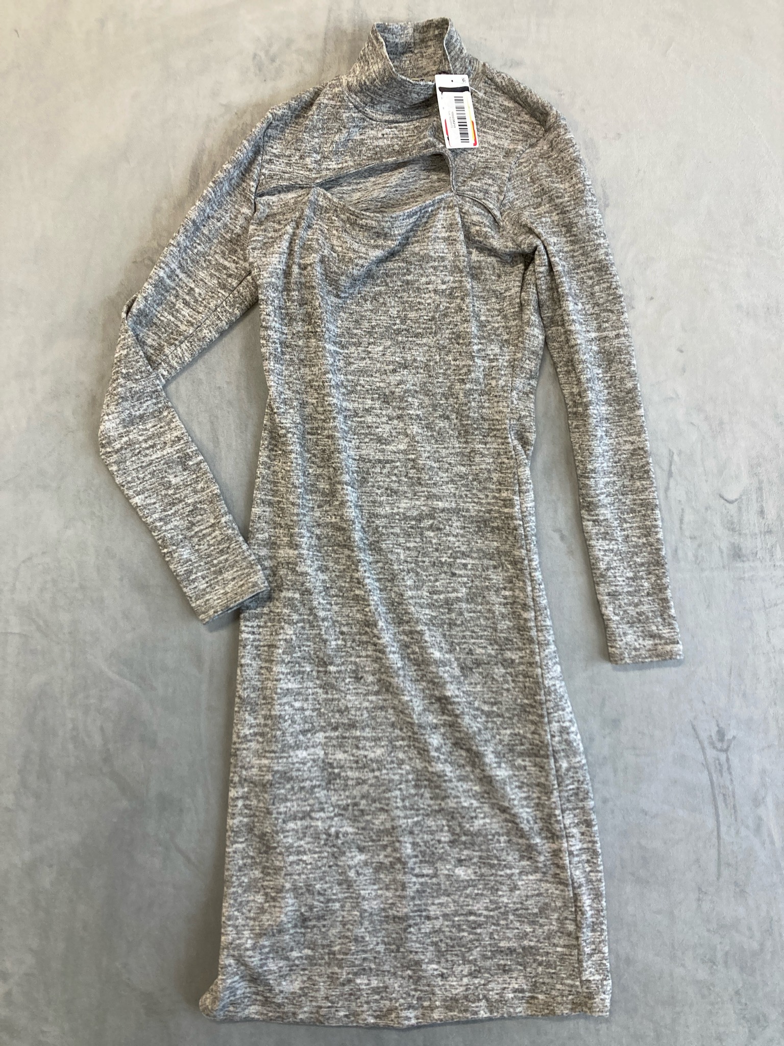 Venice Touch Gray Rayon Spandex Dress Size S