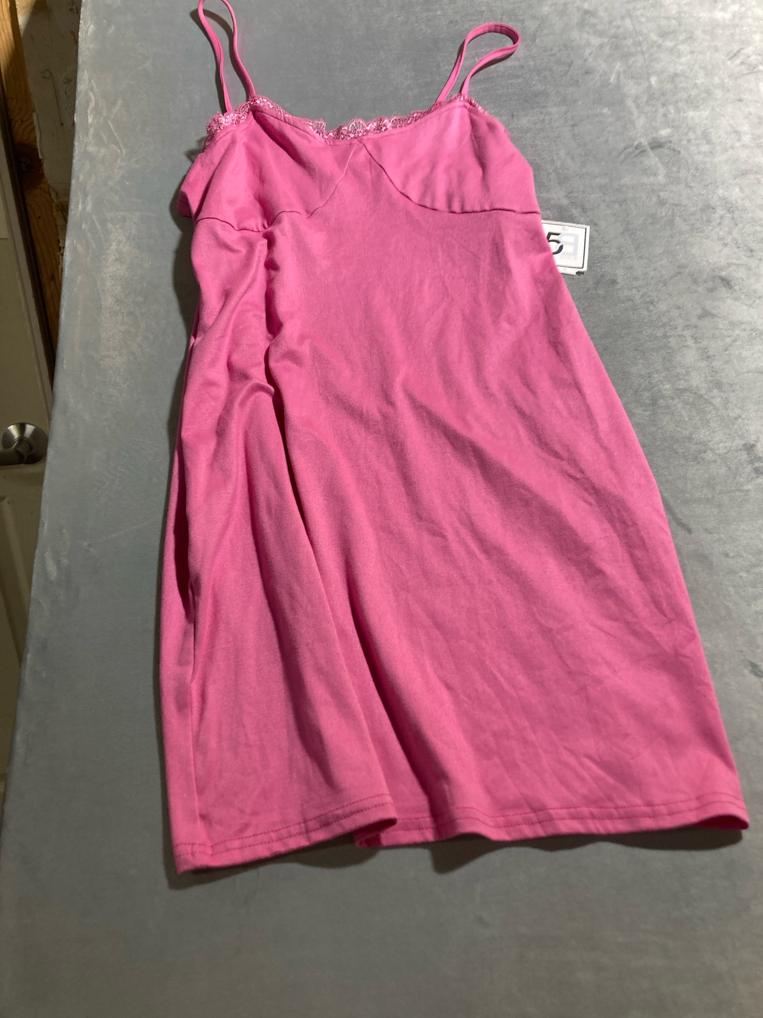 Bright Pink Polyester-Spandex Camisole Size XL