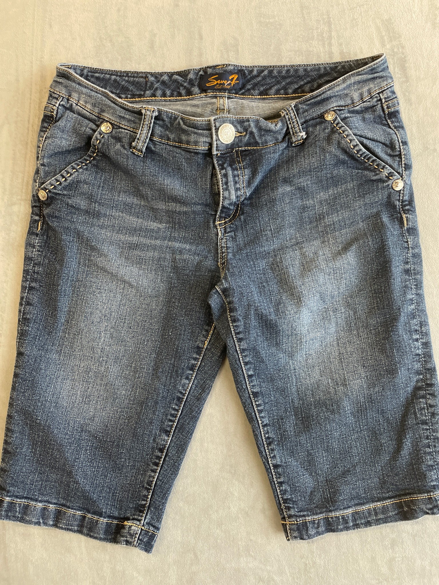 Seven7 Blue Denim Shorts Size 12