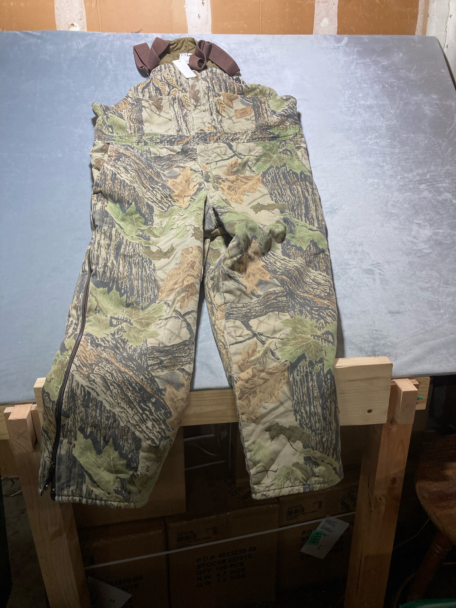 Duxbak camouflage coveralls size XL VTG