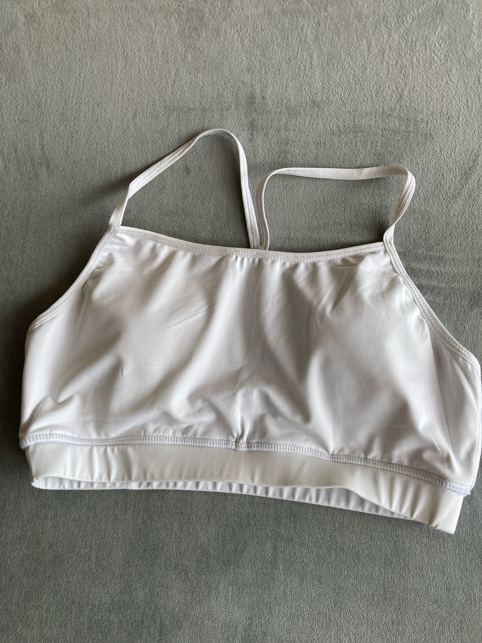 White Sports Bra Size M