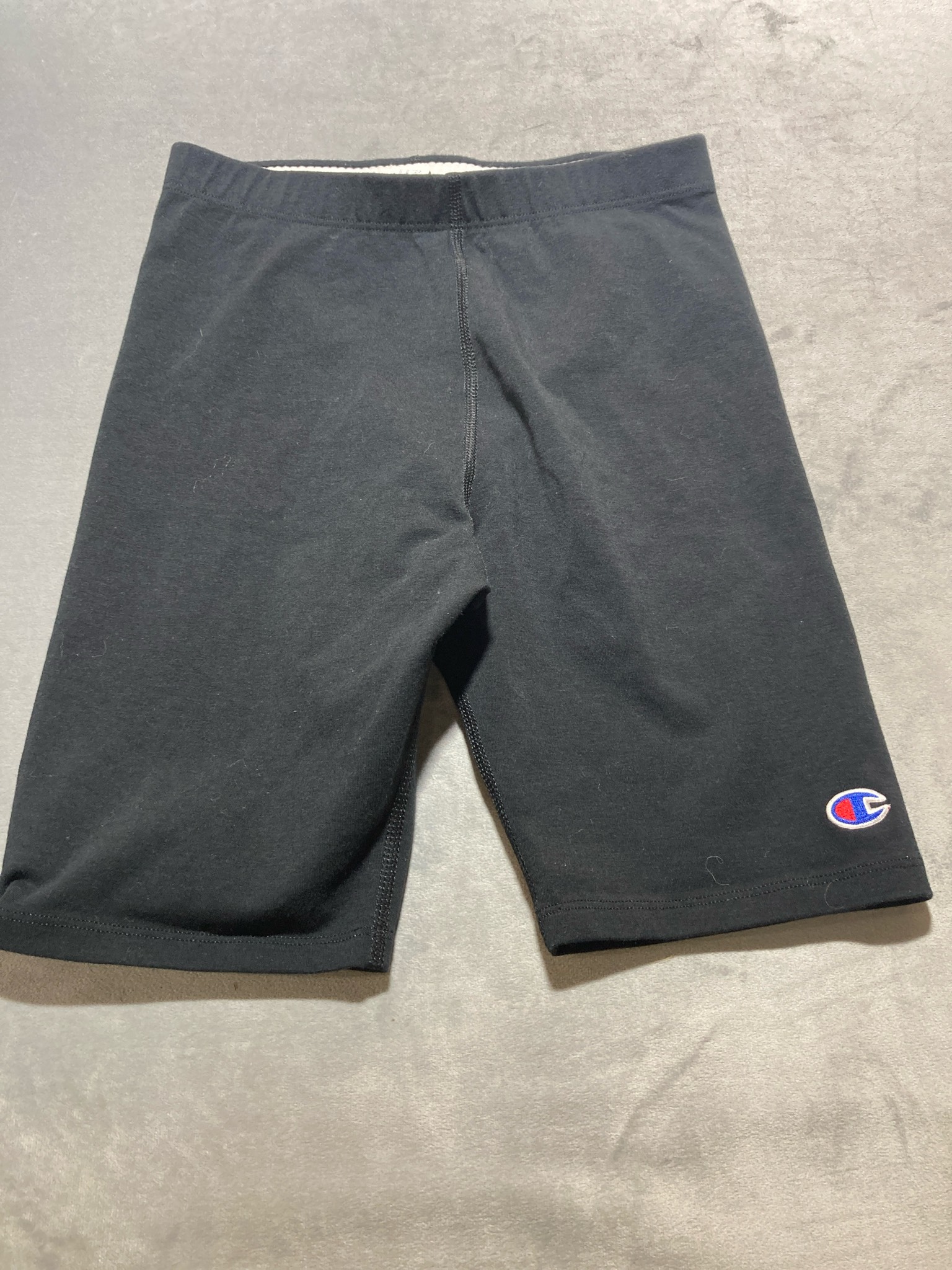 Champion Black Cotton-Polyester Biker style shorts size 10-12