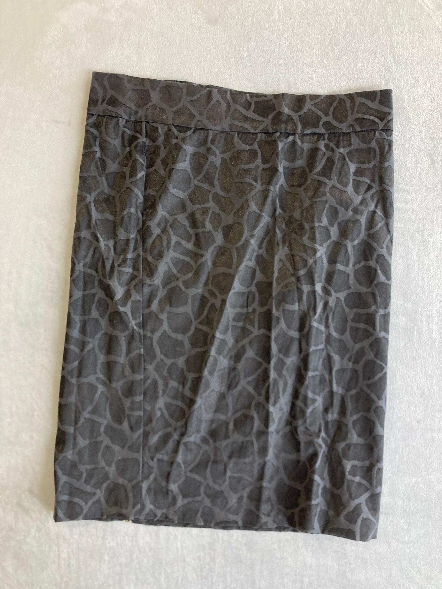 Goja Gray Geometric Pattern Skirt