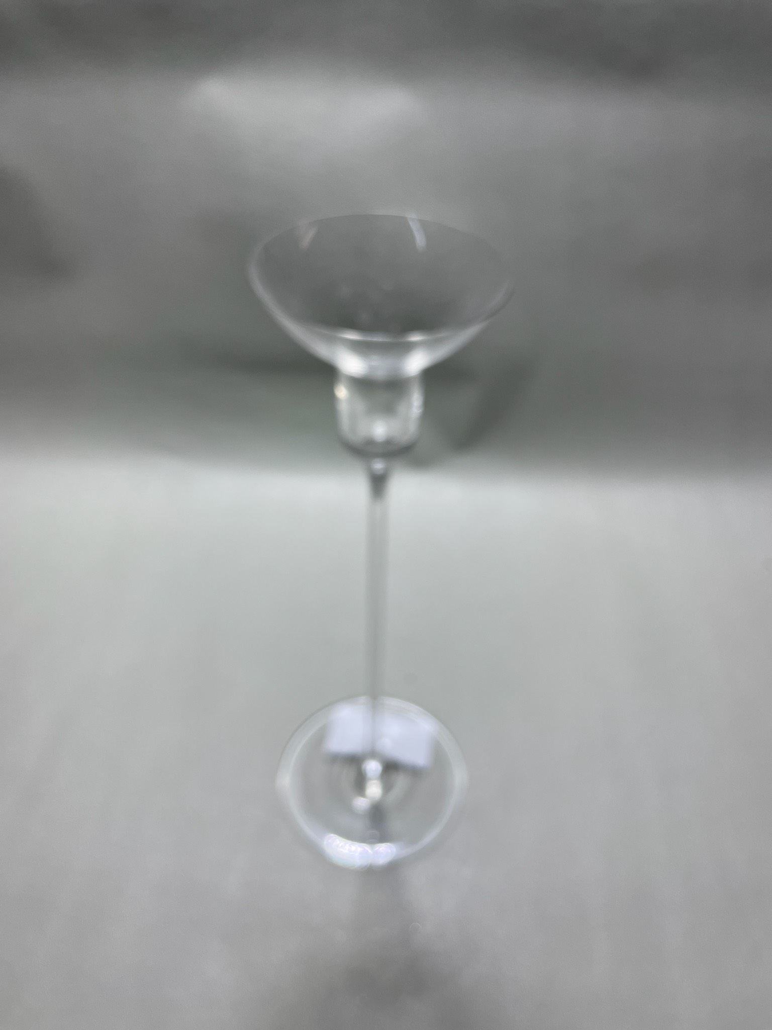 Clear Funnel-Shaped Vase