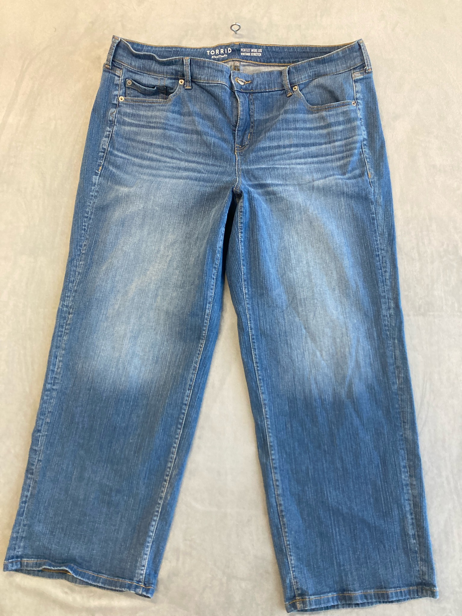 TORRID Blue Denim Wide Leg Jeans