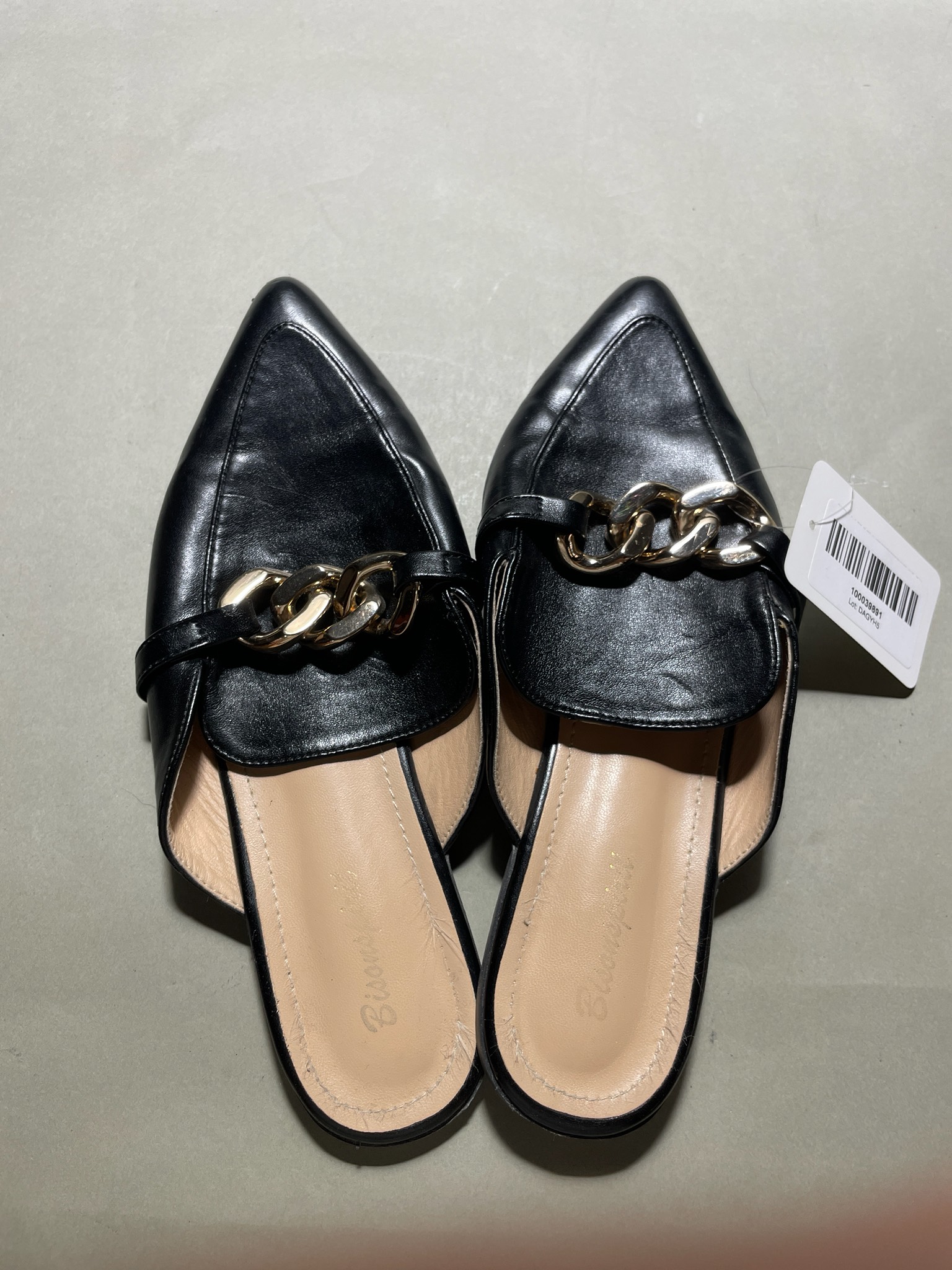 Bison's spirit Black Pointed Toe Mules