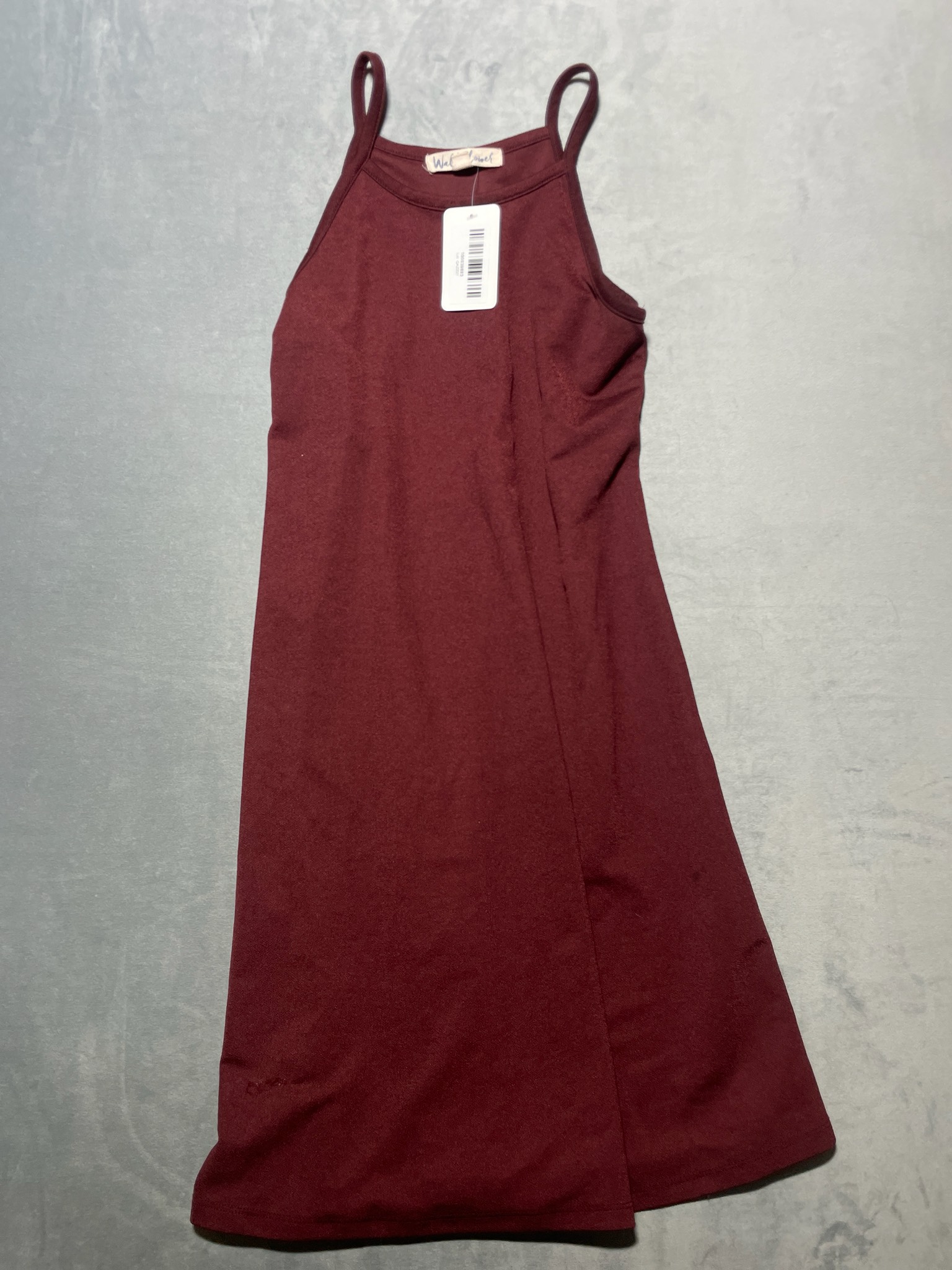 Wander Flower Maroon Sleeveless Dress
