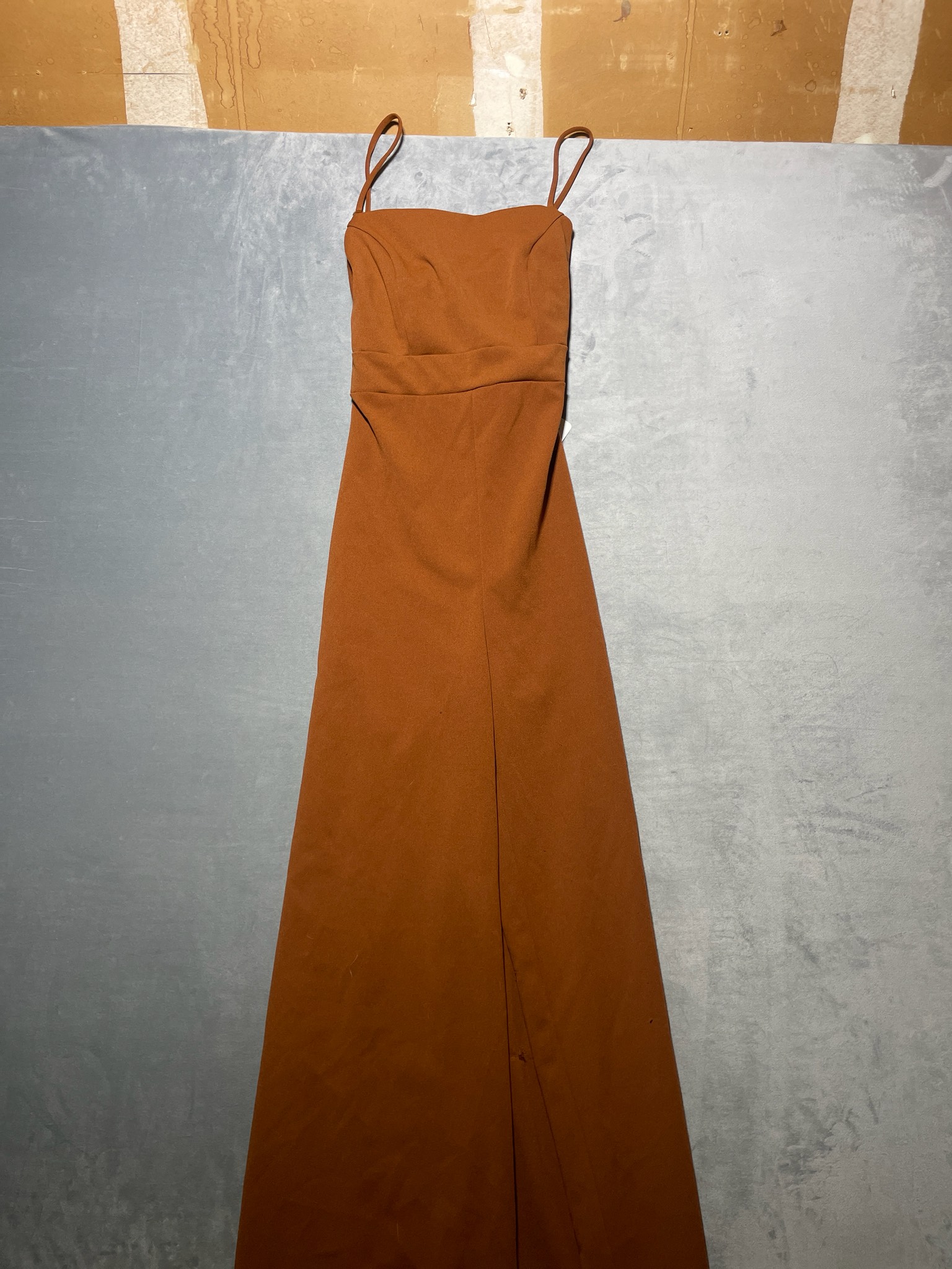 Reddish-Brown Sleeveless Dress