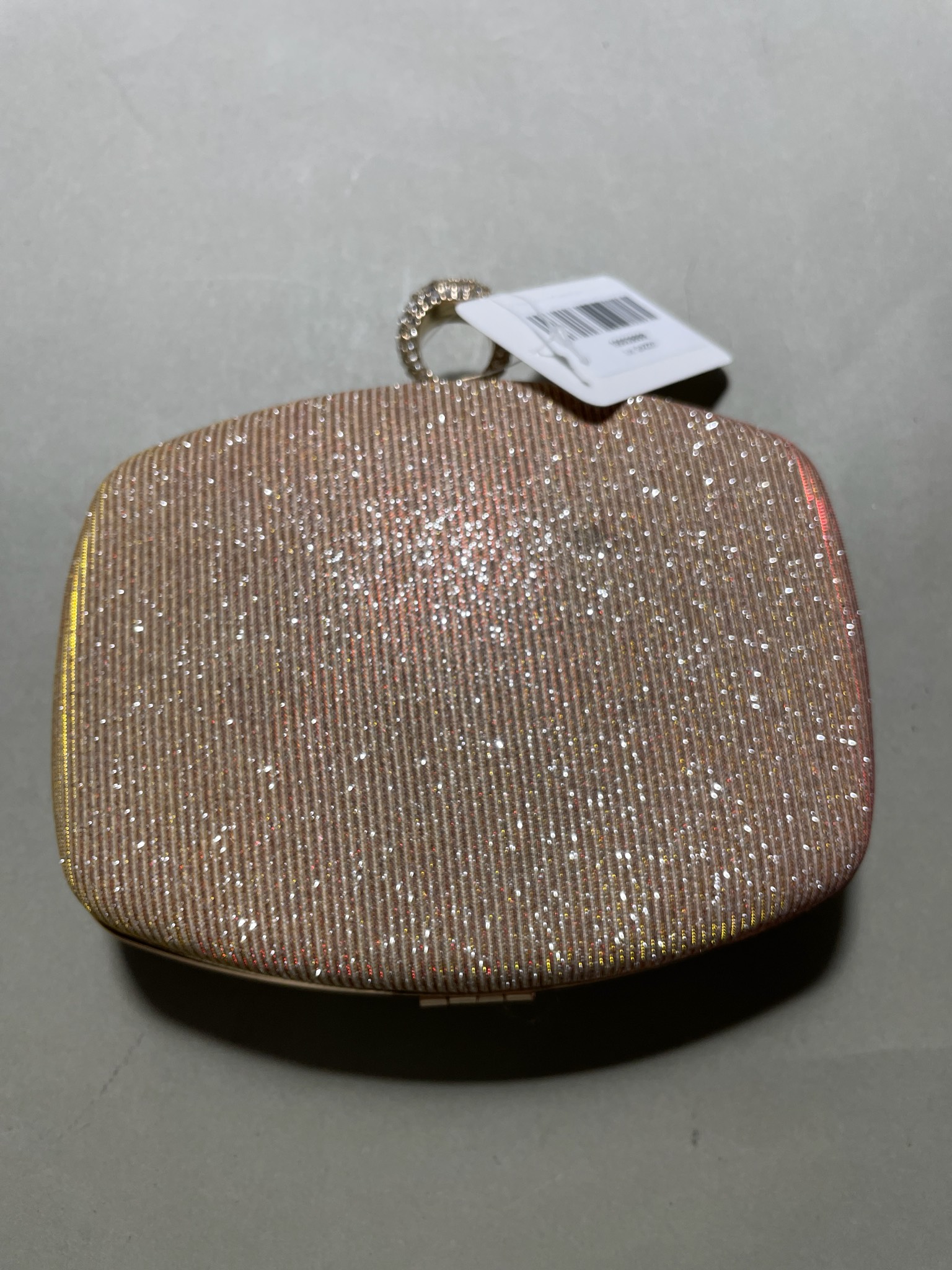 Pink Sparkly Clutch Bag
