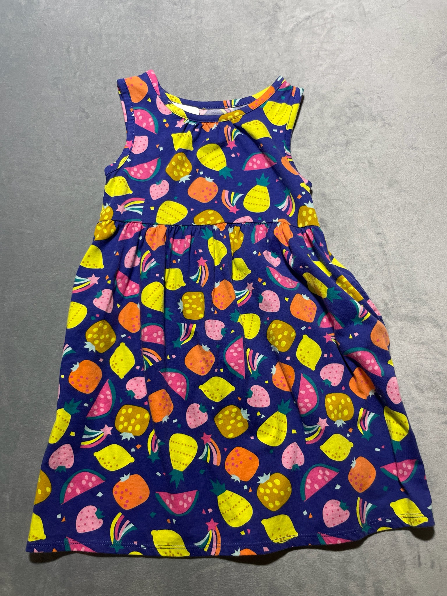 Wonder Nation fruit pattern sleeveless dress size 5T